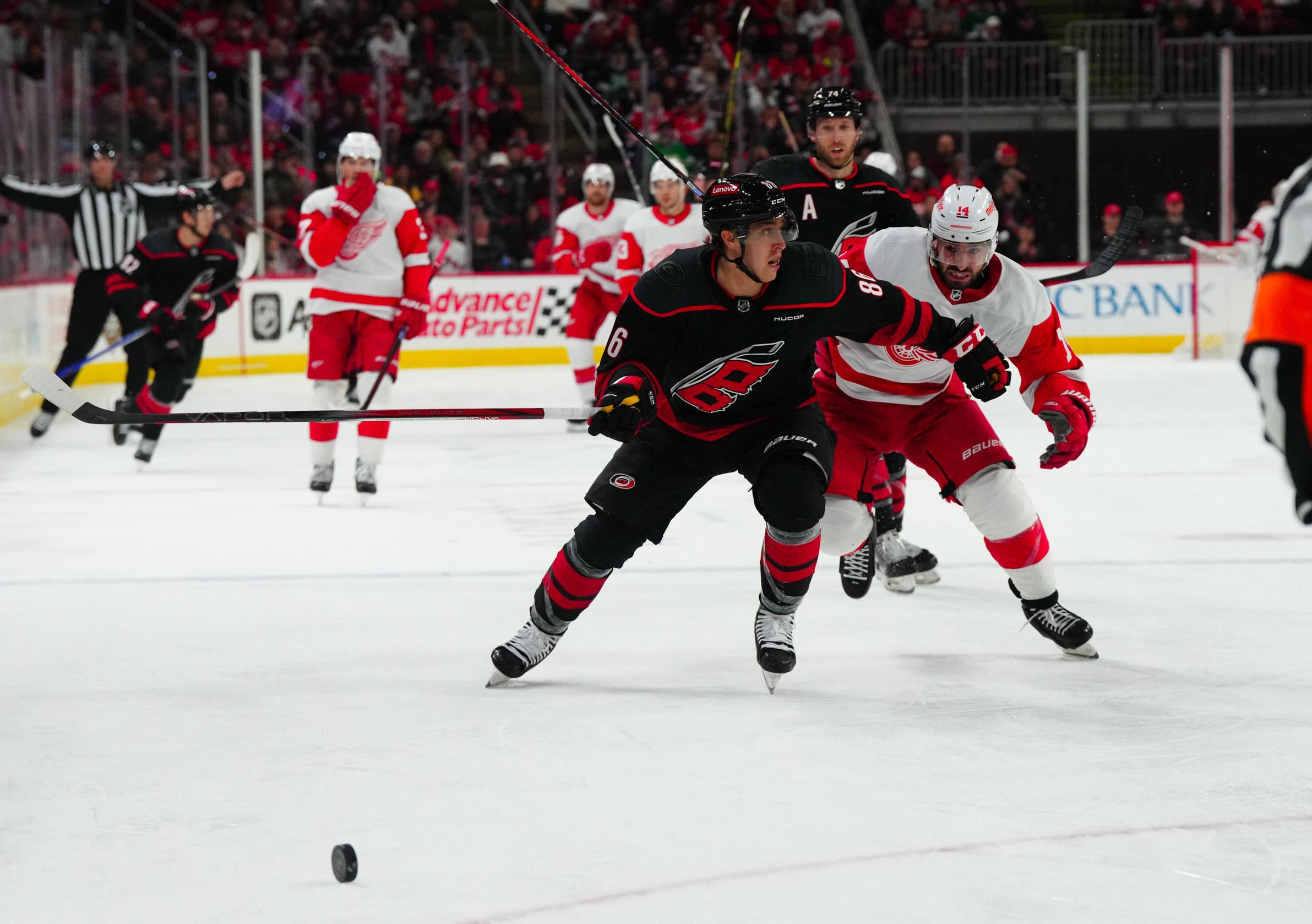 Martin Necas Helps Hurricanes End Wings' Point Streak | Reuters