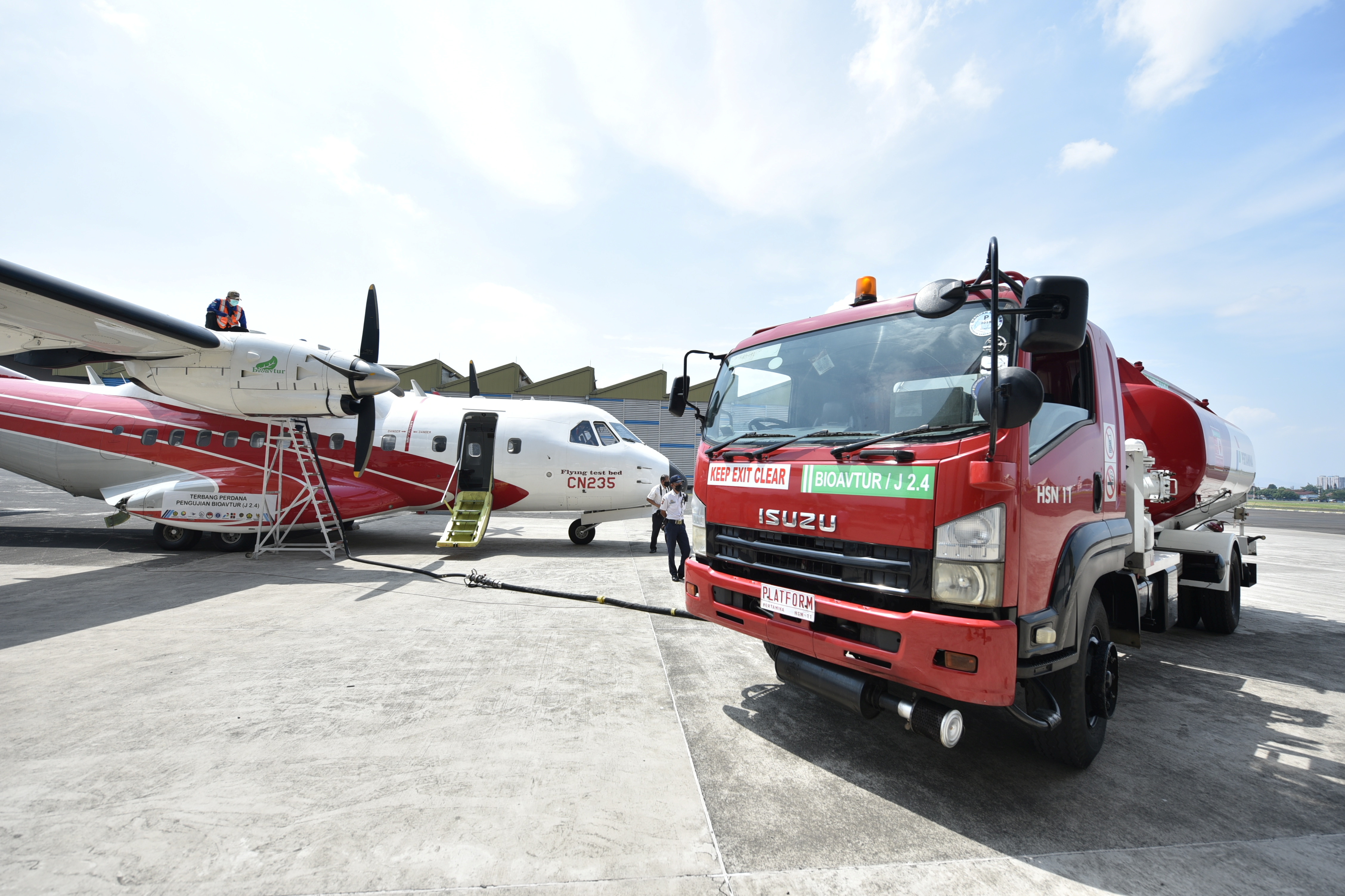 Indonesia conducts test flight using jet fuel mixed with palm oil