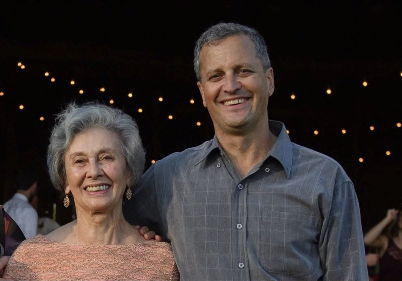 An undated handout photo shows Marc Fogel with his mother Malphine