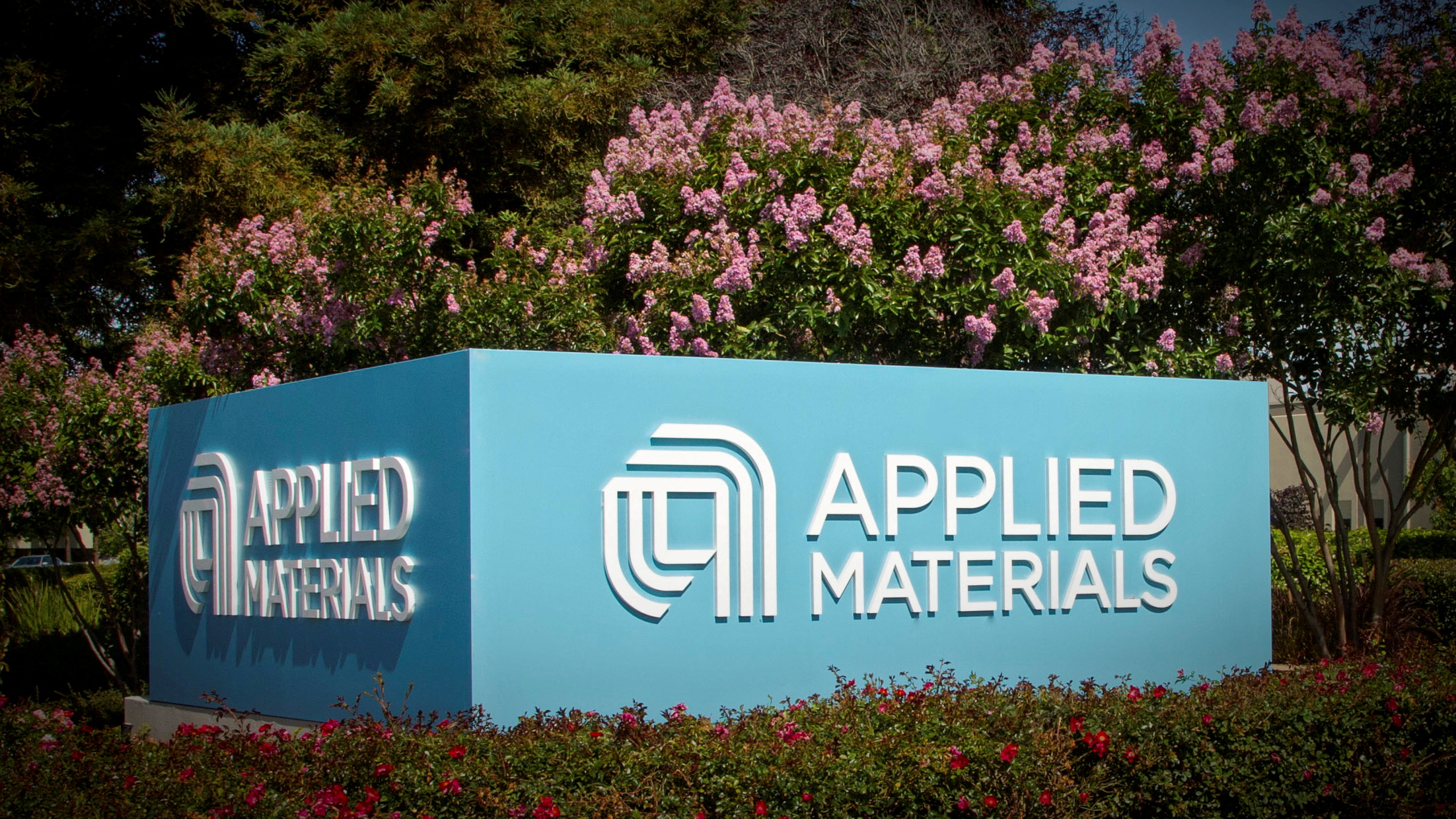 Applied Materials’ new corporate signage photo in Santa Clara California