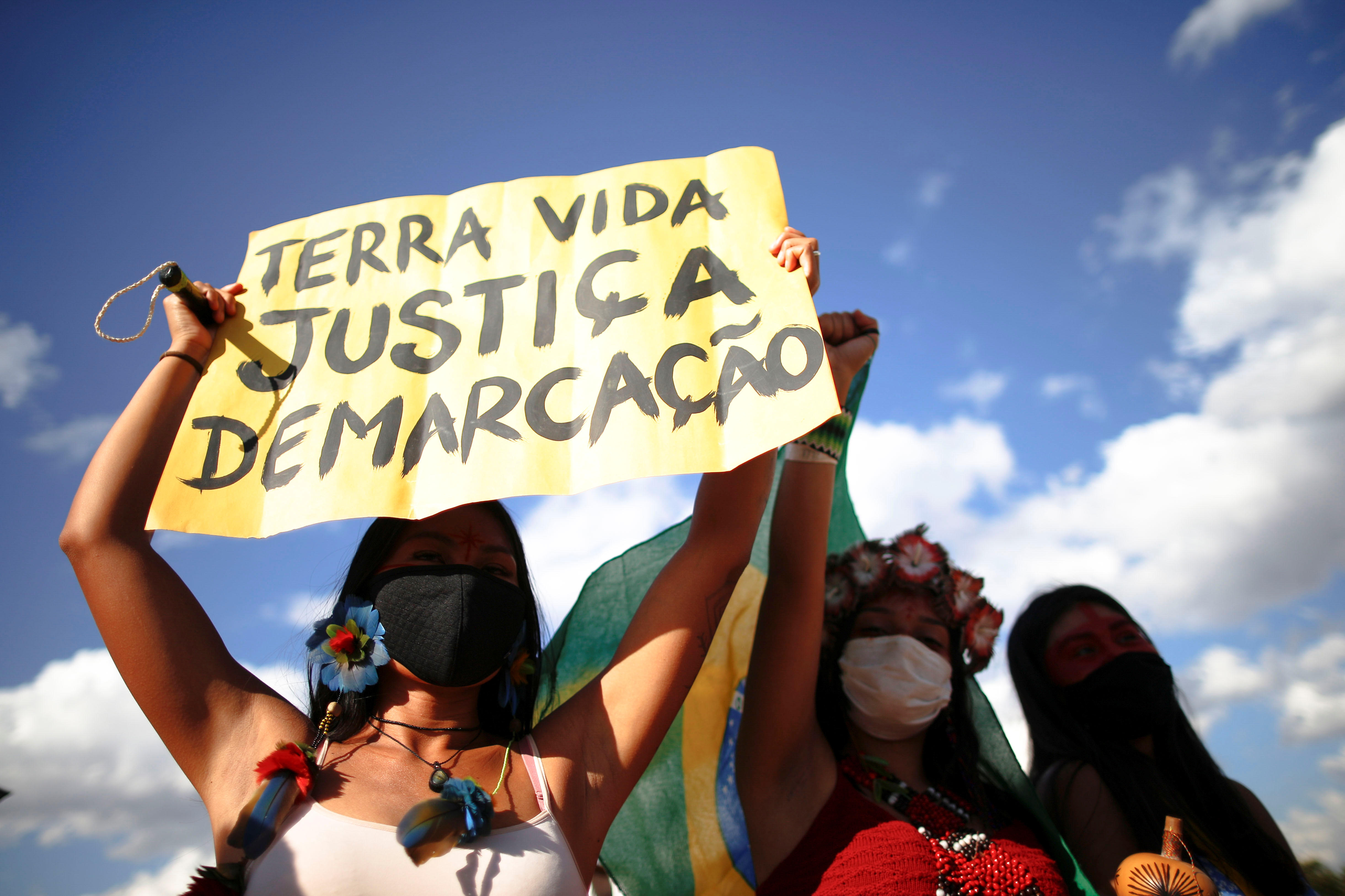 Brazil's Supreme Court trial of a landmark case on indigenous land rights, in Brasilia