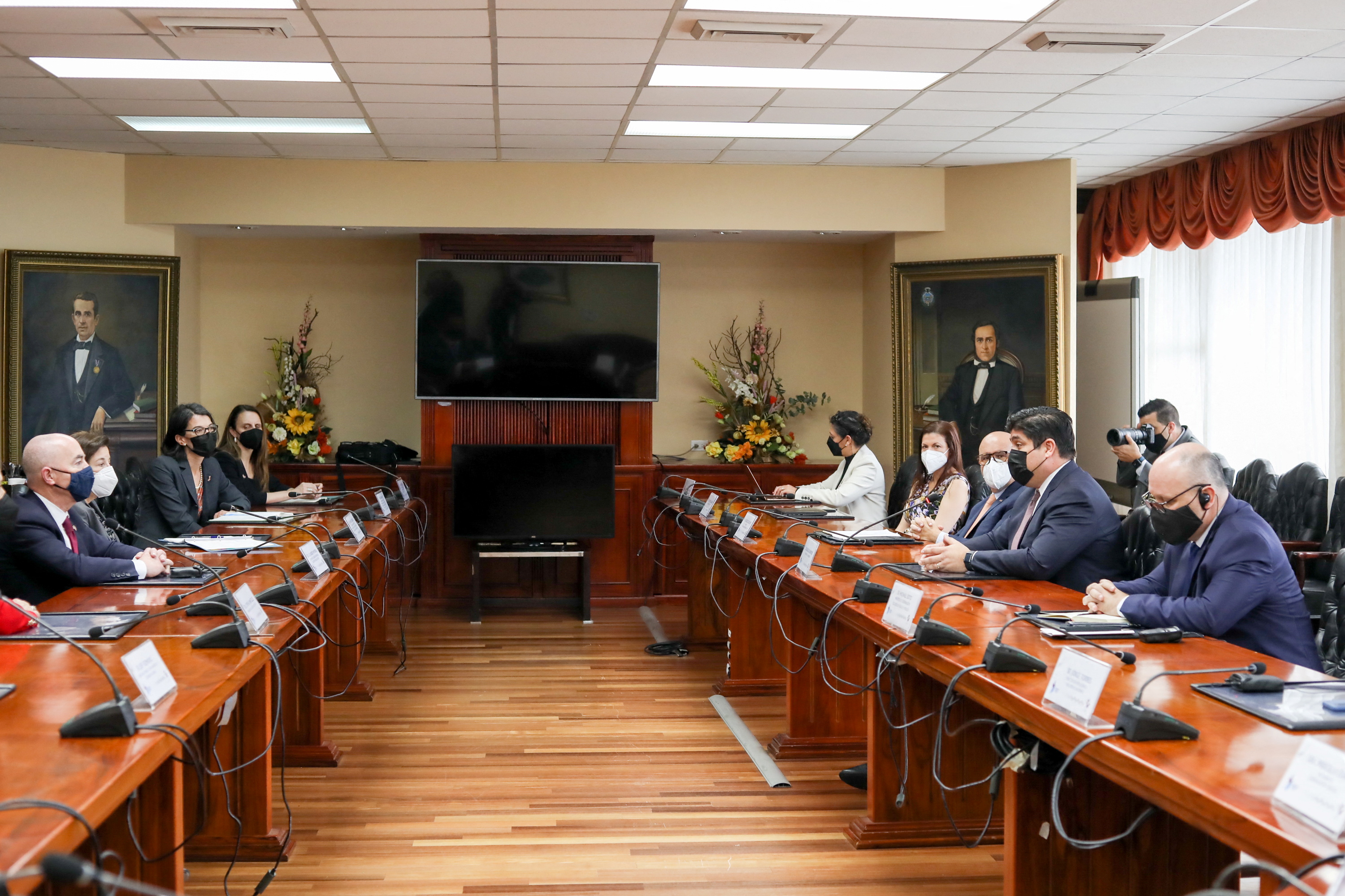 U.S. Homeland Security Secretary Alejandro Mayorkas meets Costa Rica's President Carlos Alvarado Quesada in San Jose
