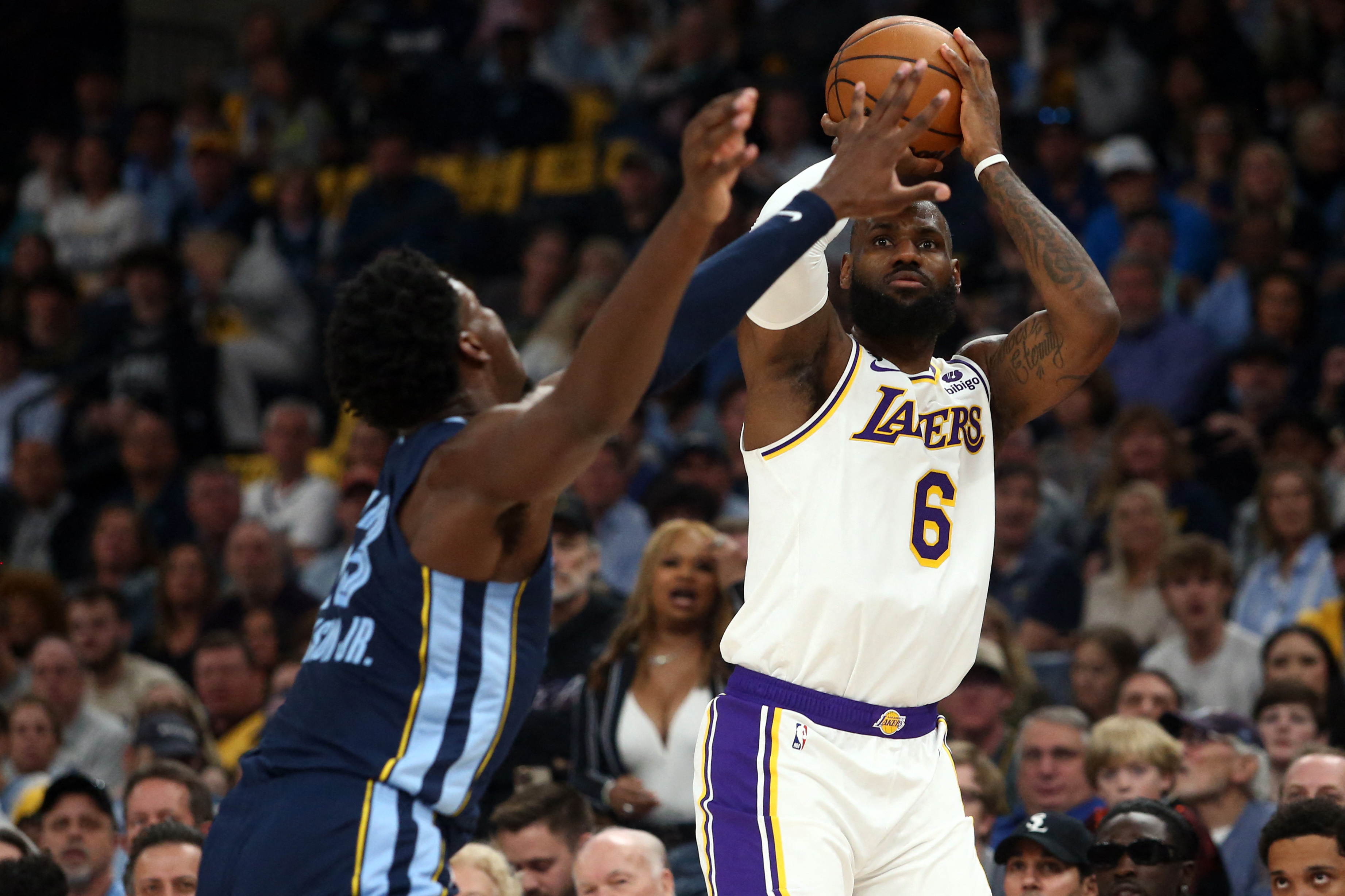 Lakers ride red-hot Rui Hachimura, Austin Reaves to Game 1 upset of  Grizzlies as Ja Morant leaves with injury