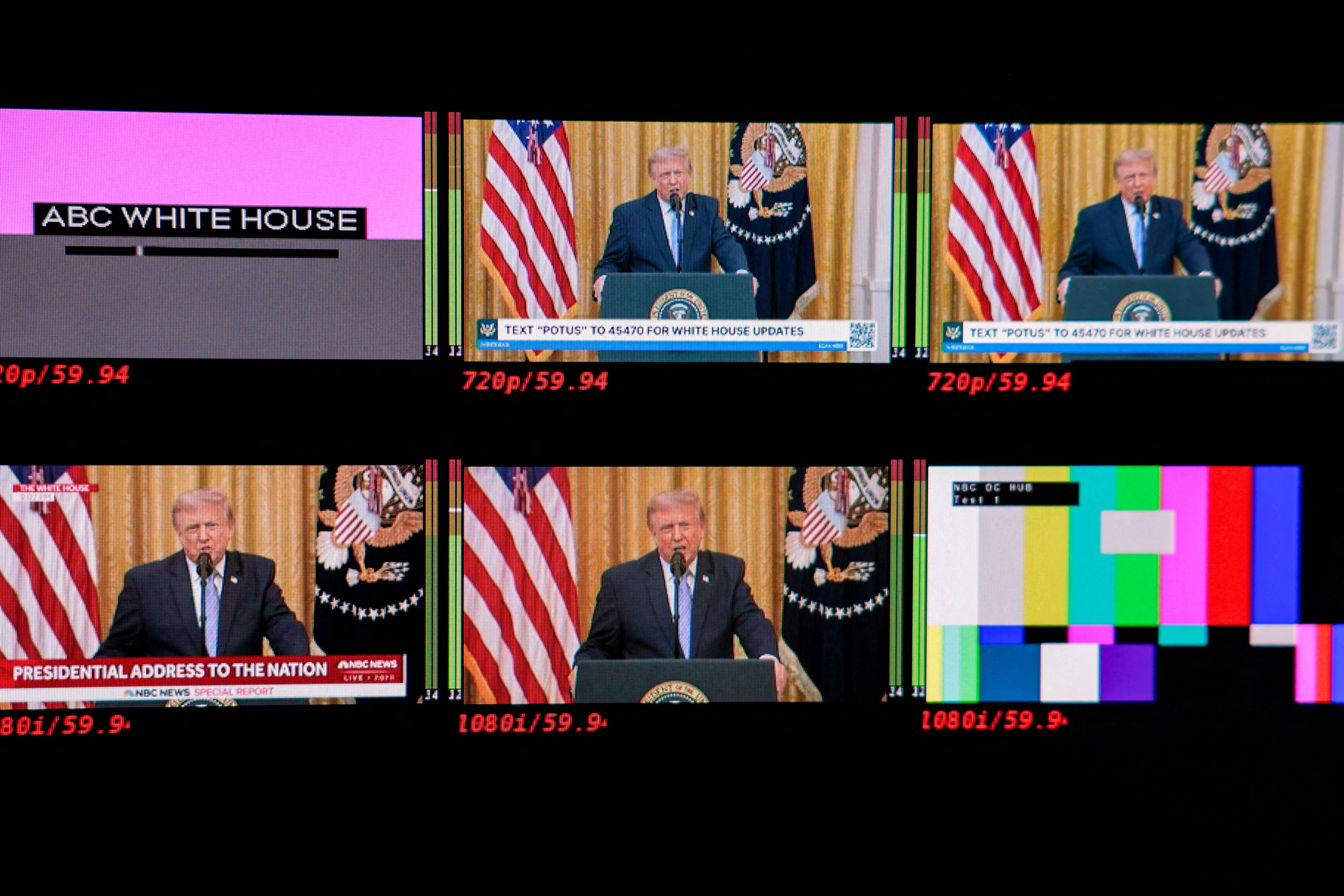 ABC, NBC, CNN do not air Trump's election-security speech live on primary channels | Reuters