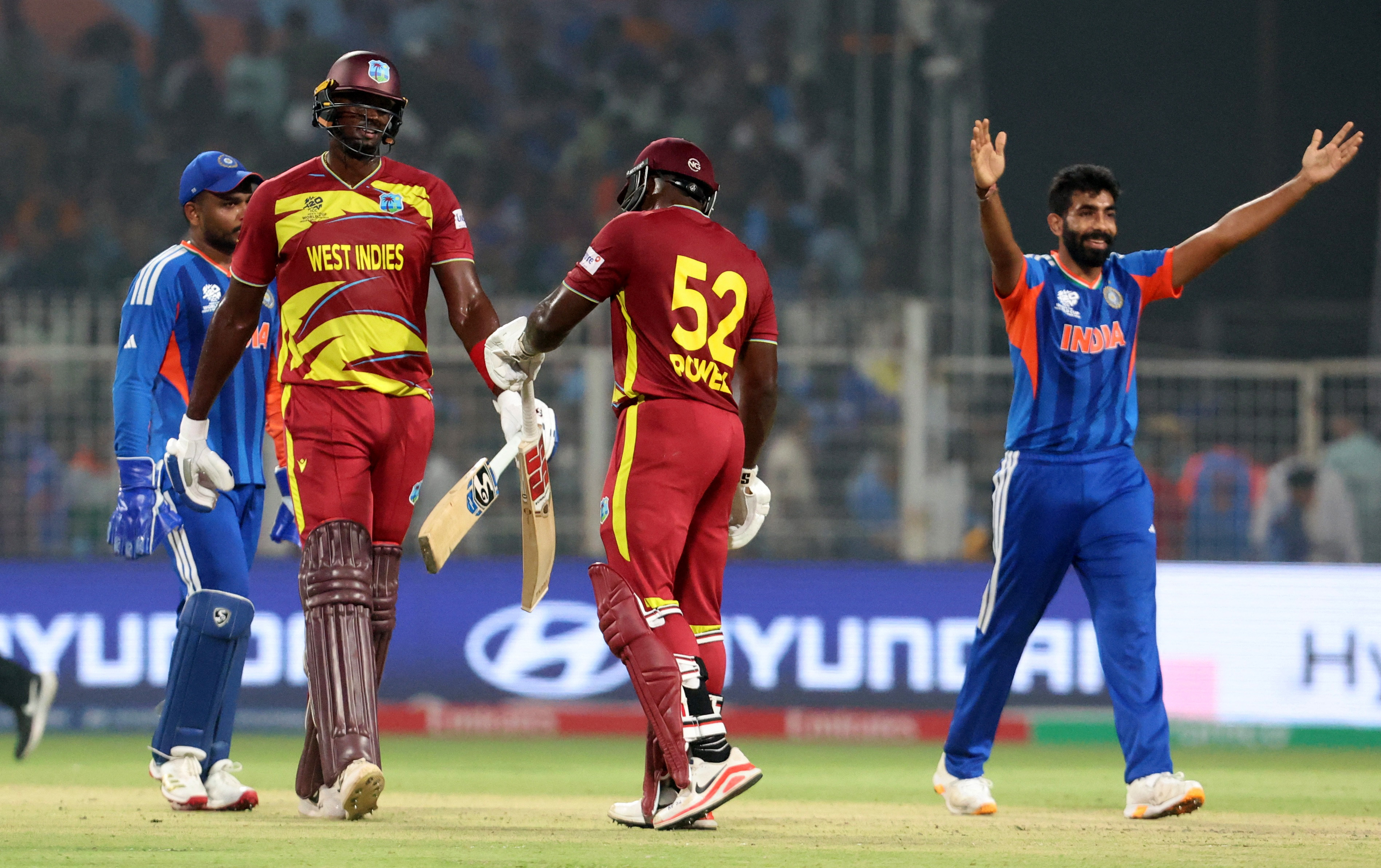 Samson guides India to T20 World Cup semis in nervy win over West Indies | Reuters