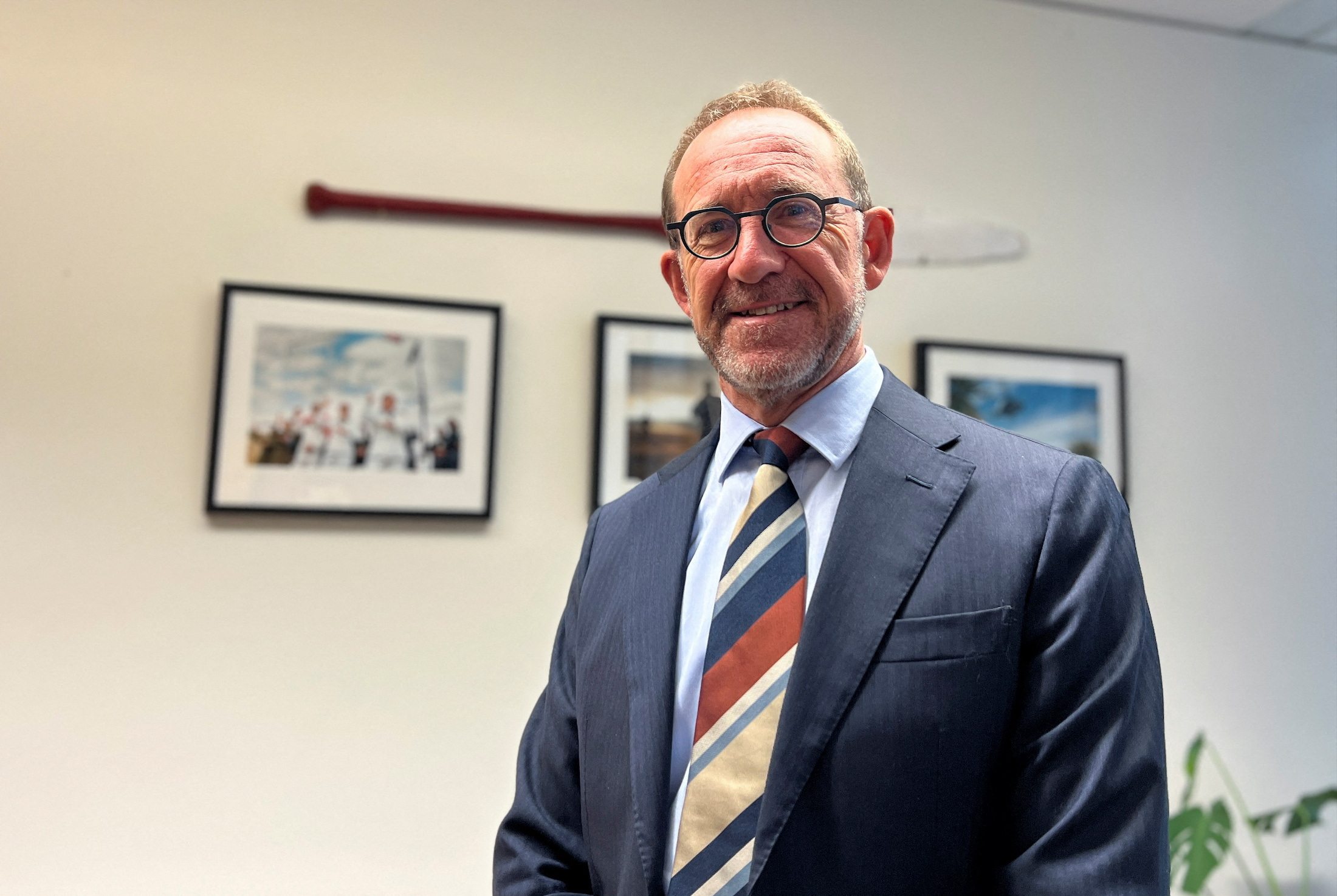 New Zealand's Defence Minister Andrew Little poses for a picture in Wellington