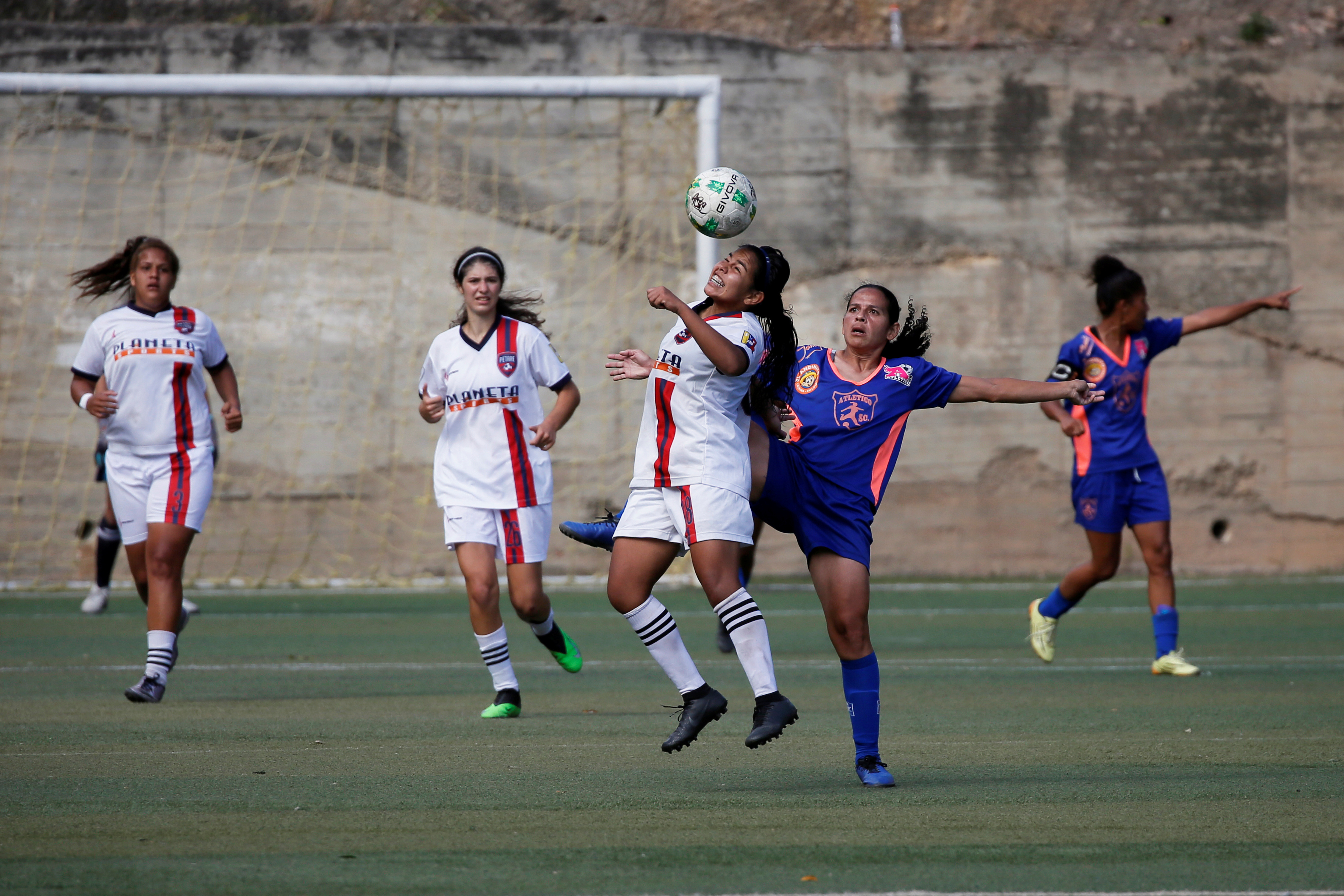 Venezuelan soccer players fight for a shot in women's Libertadores cup