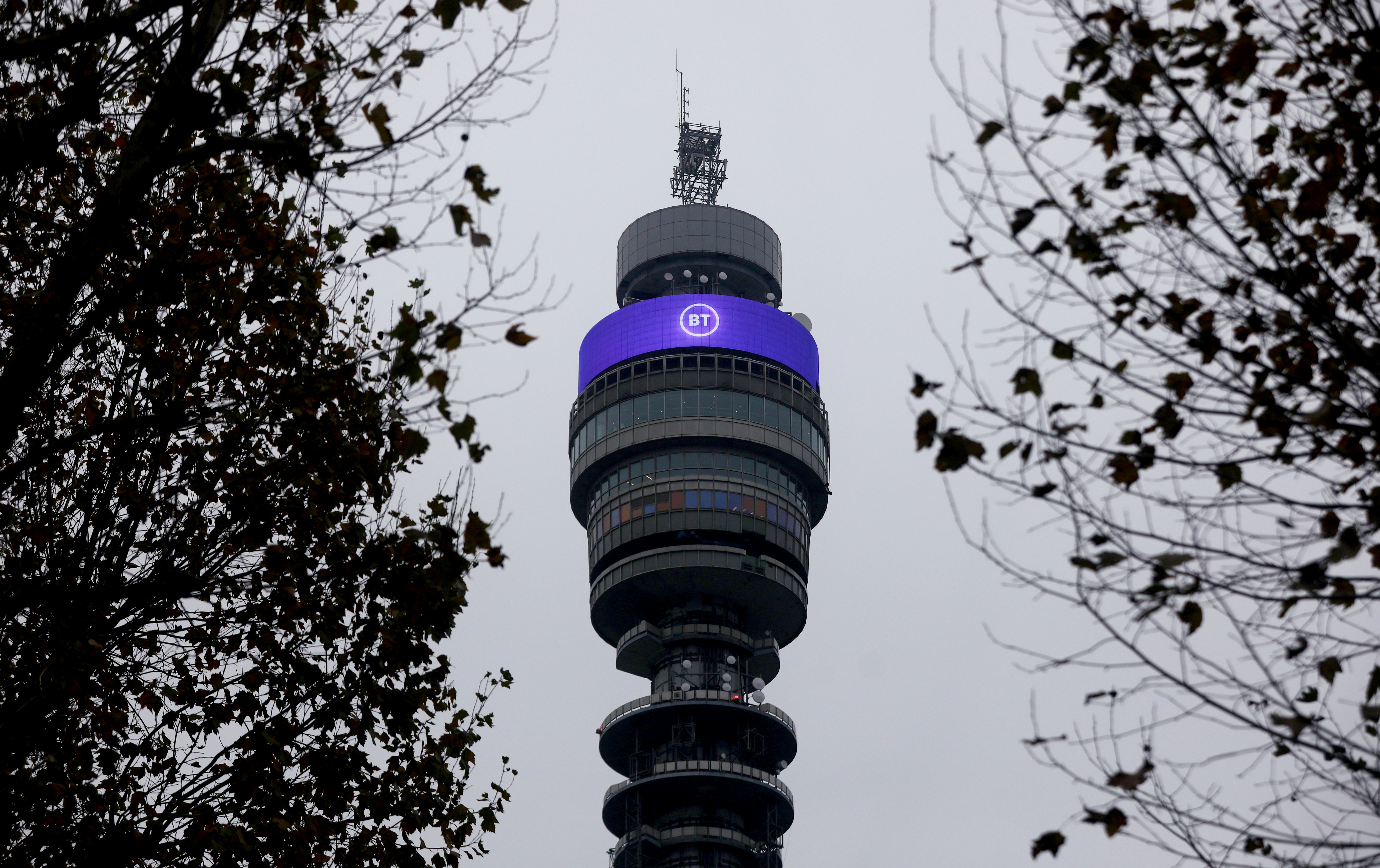 BT Tower owned by British Telecom is pictured in London