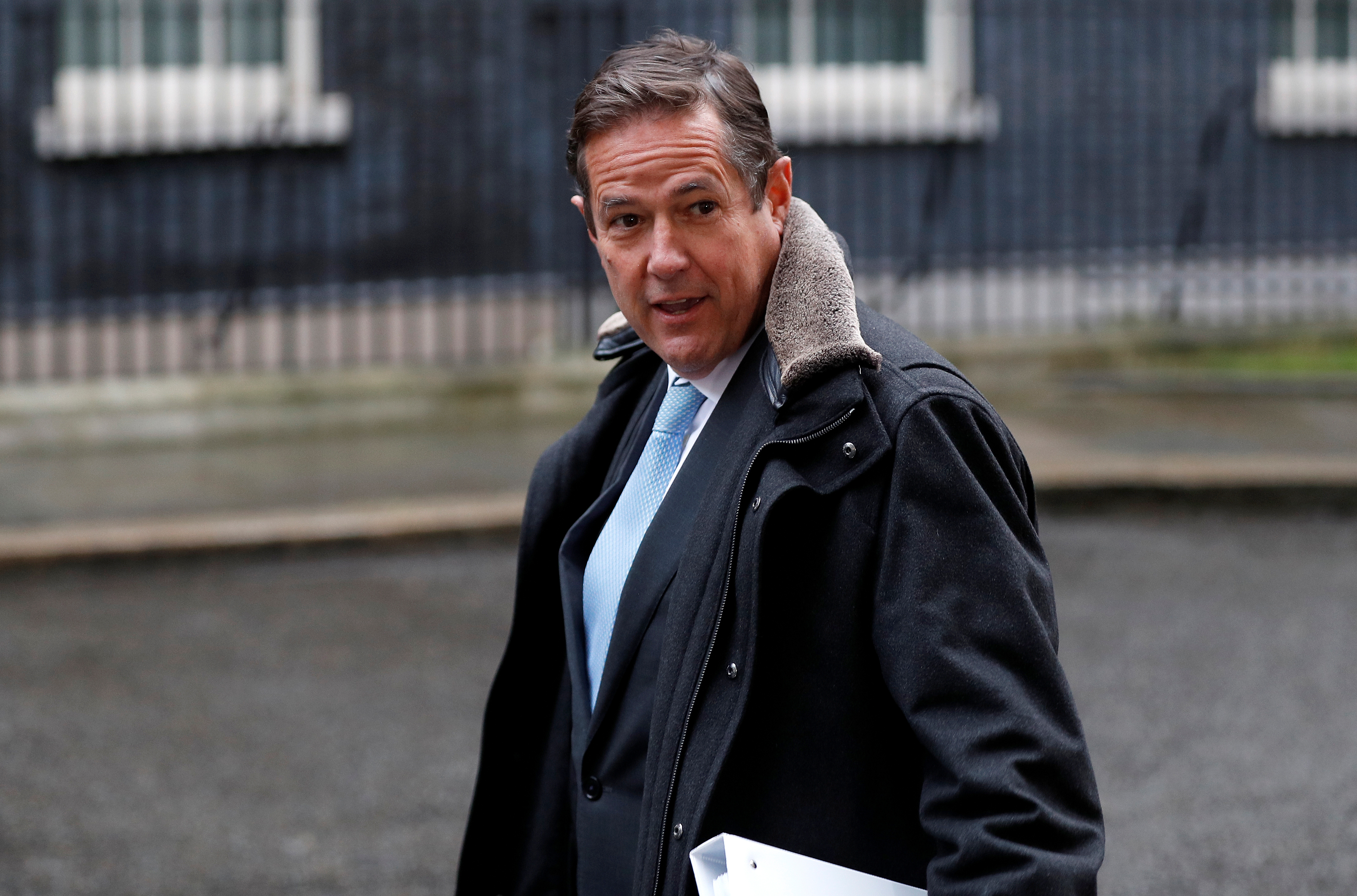 Barclays CEO Jes Staley arrives at 10 Downing Street in London, Britain, January 11, 2018. REUTERS/Peter Nicholls