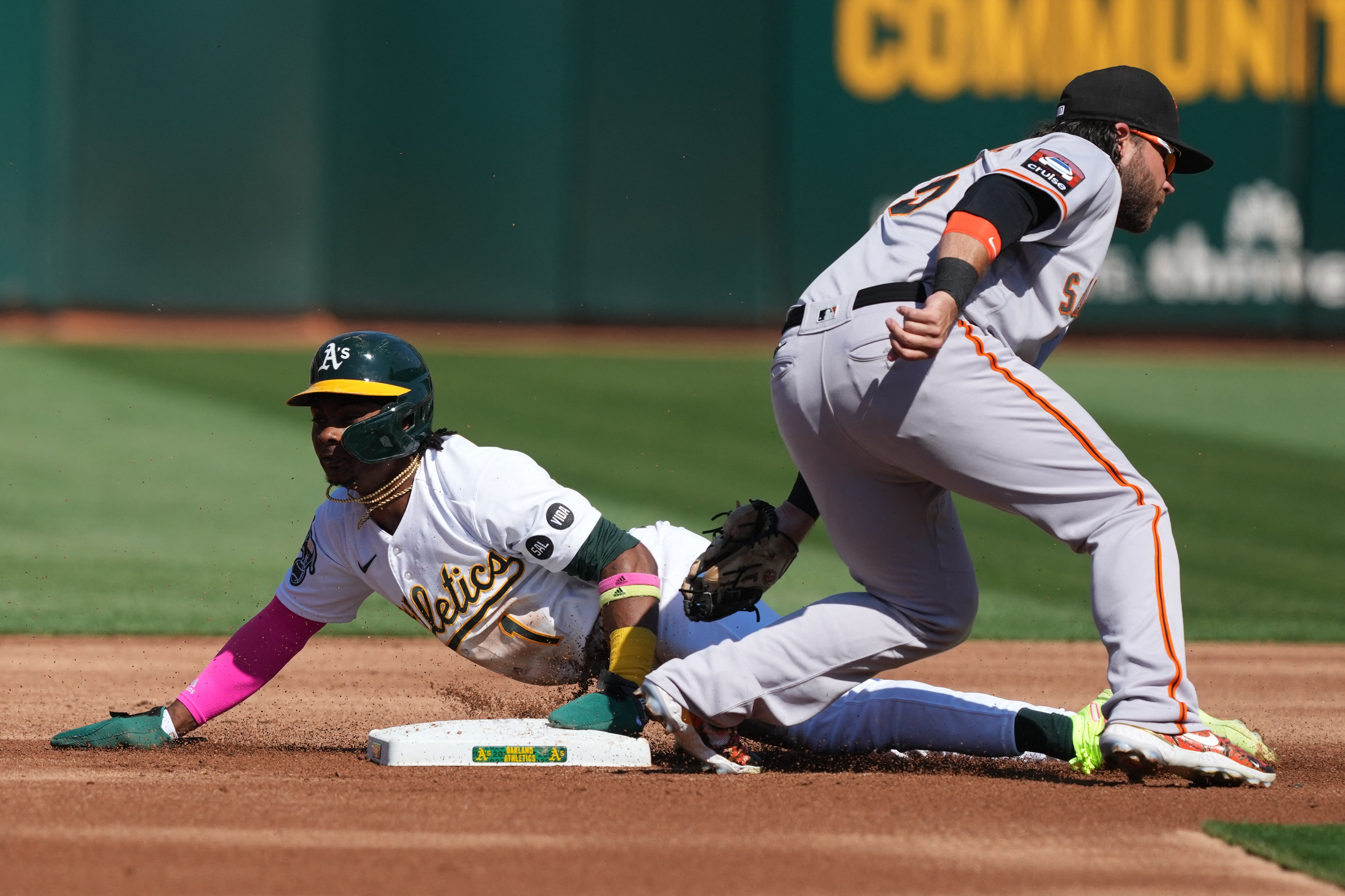 Seth Brown singles in 8th inning to send A's past Giants 2-1