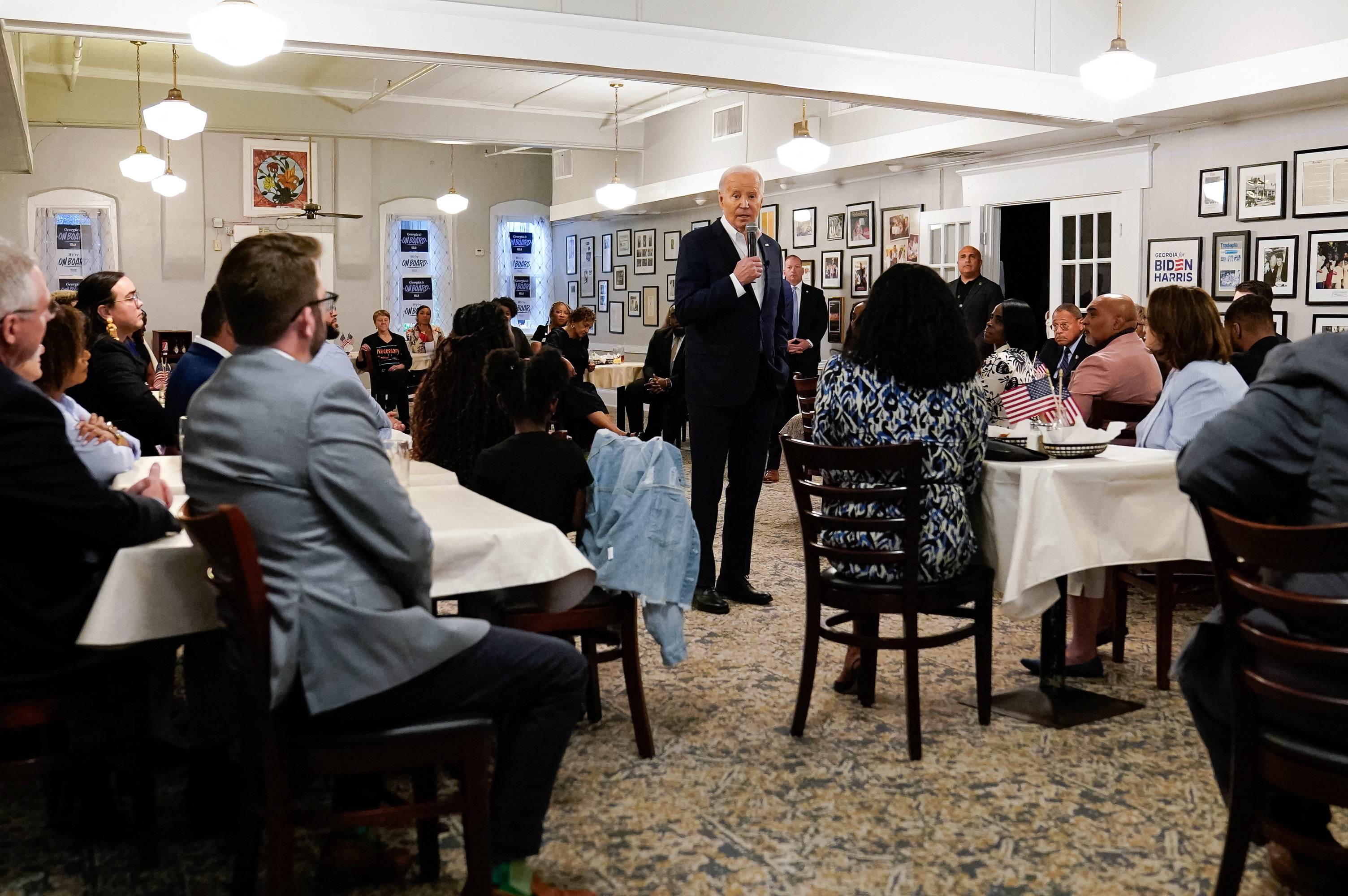 U.S. President Joe Biden visits Atlanta