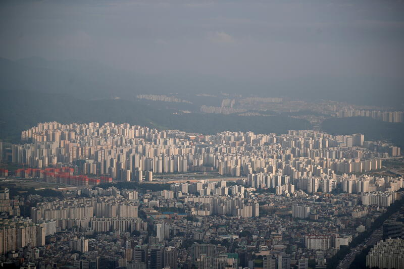 FILE PHOTO: A general view of apartment complexes in Seoul