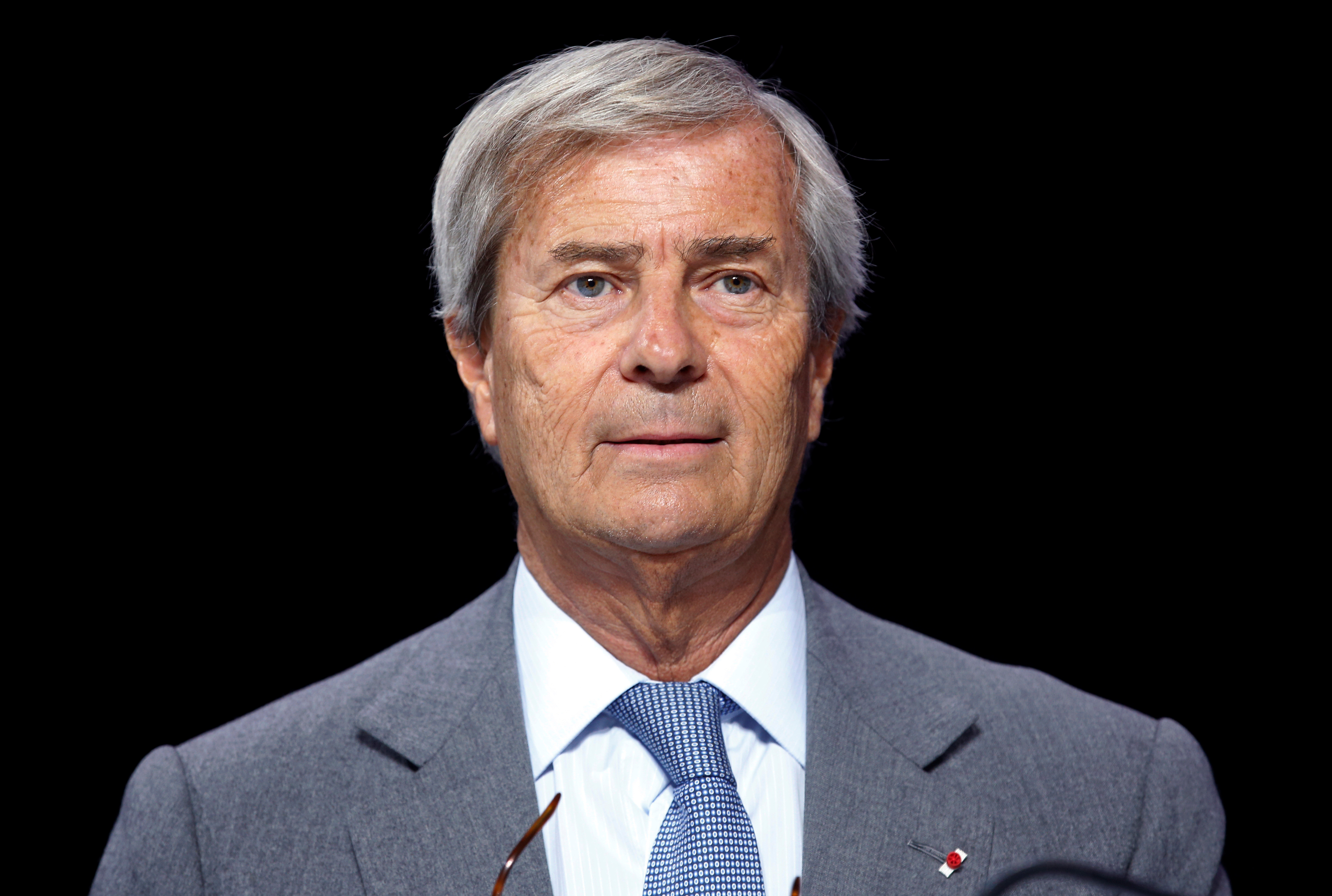 Vincent Bollore, Chairman of media group Vivendi attends the company's shareholders meeting in Paris