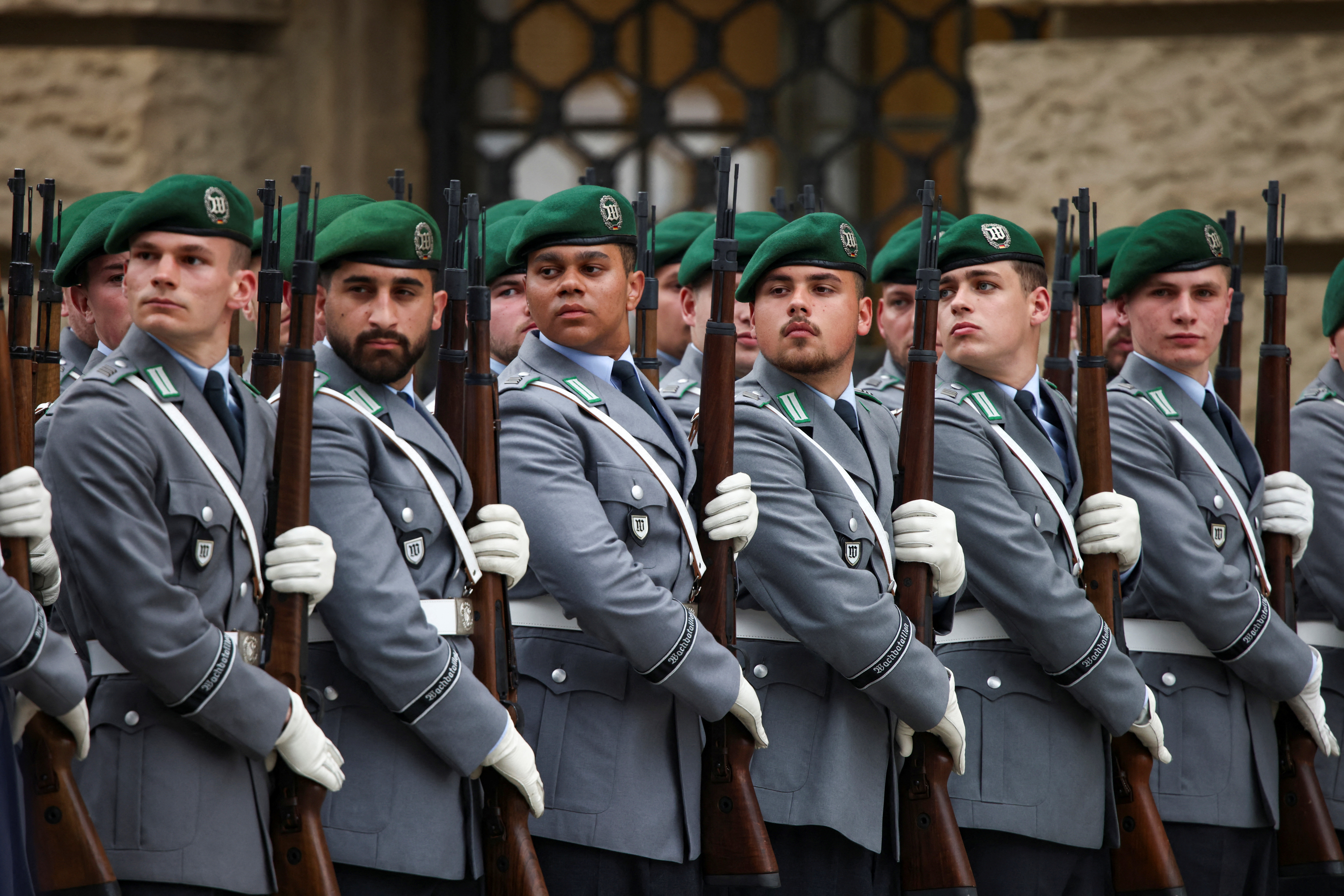 Swearing-in ceremony for new recruits, in Berlin