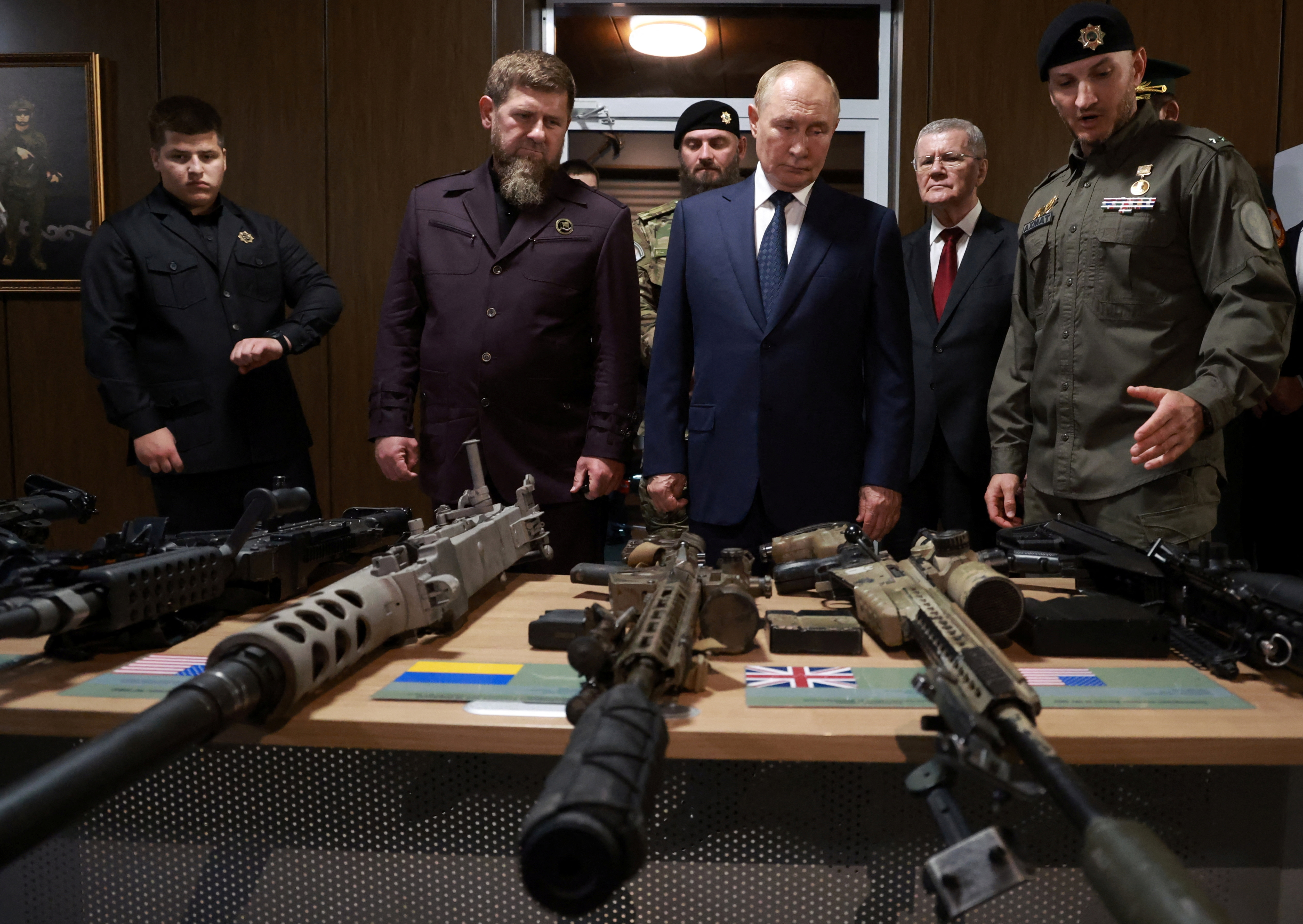 Russia's President Putin visits Chechnya