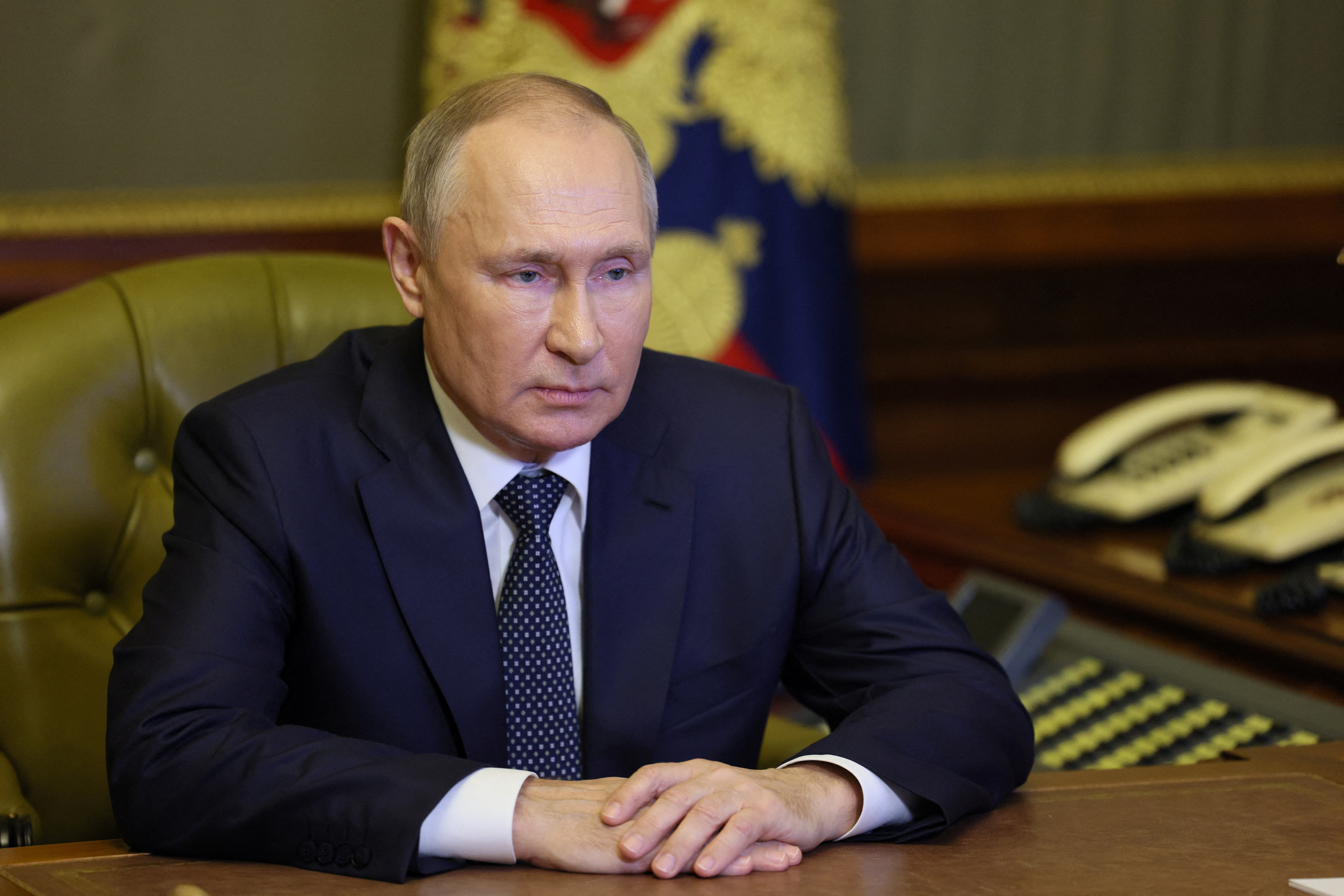 Russia's President Putin holds meeting with Security Council in Saint Petersburg