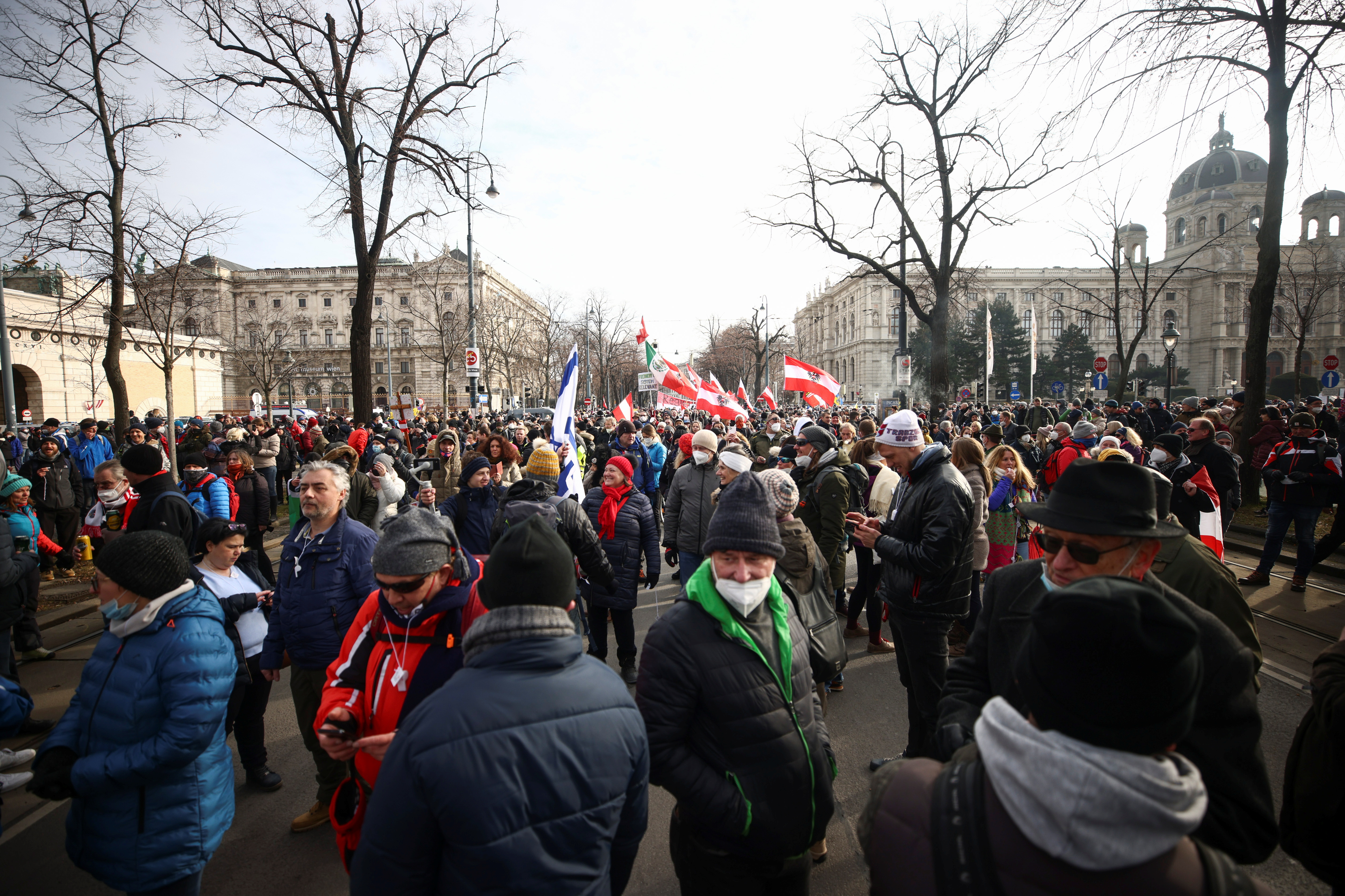 Demonstration against COVID-19 measures in Vienna