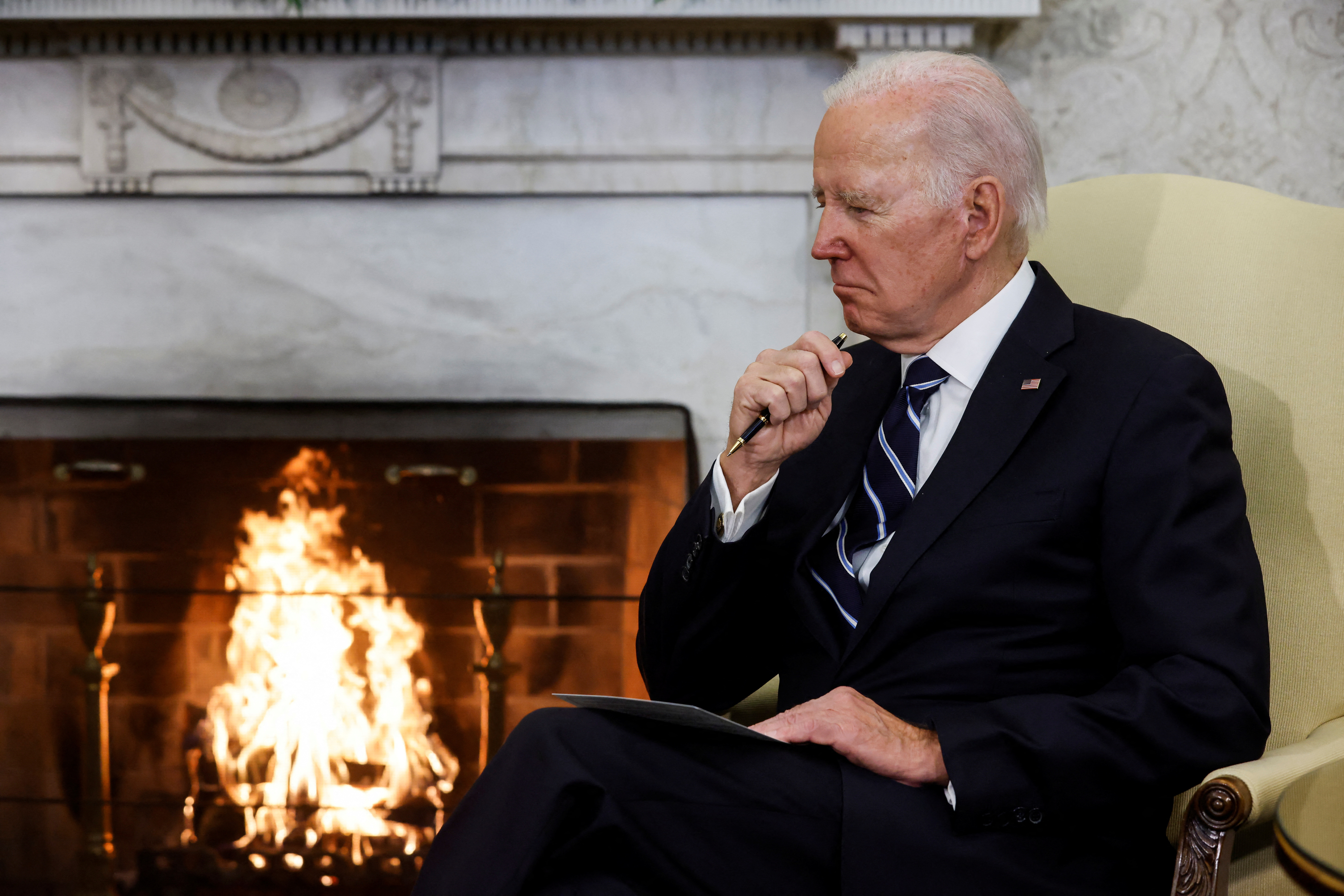U.S. President Biden welcomes Japanese Prime Minister Kishida at the White House in Washington