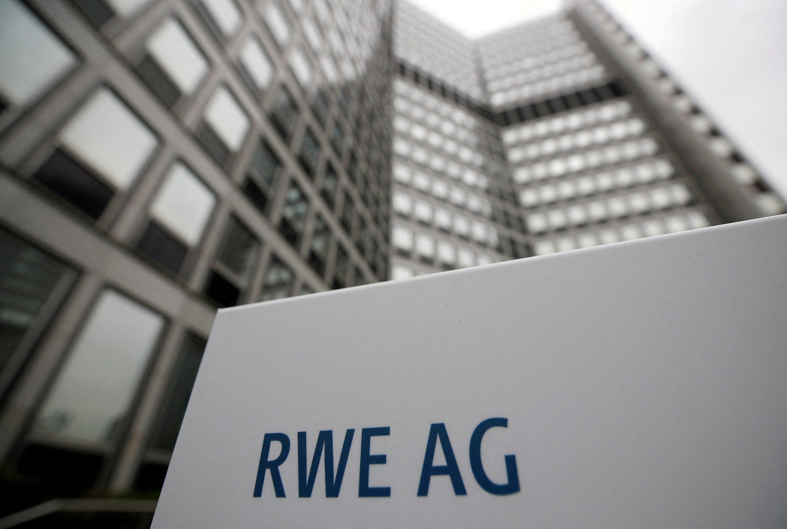 The headquarters of the German power supplier RWE is pictured in Essen