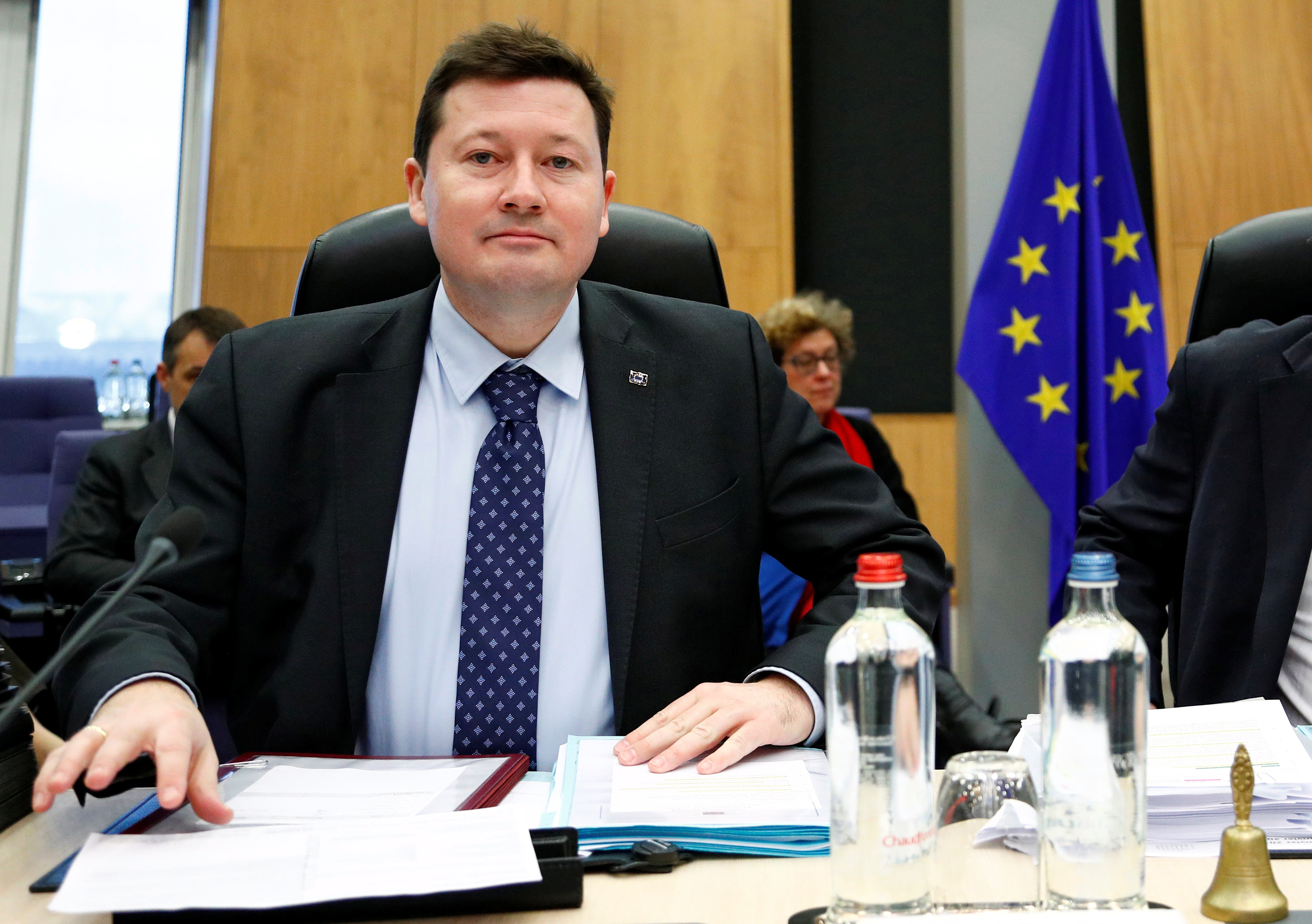 EU Commission Secretary-General Selmayr attends a weekly college meeting of the EU executive in Brussels