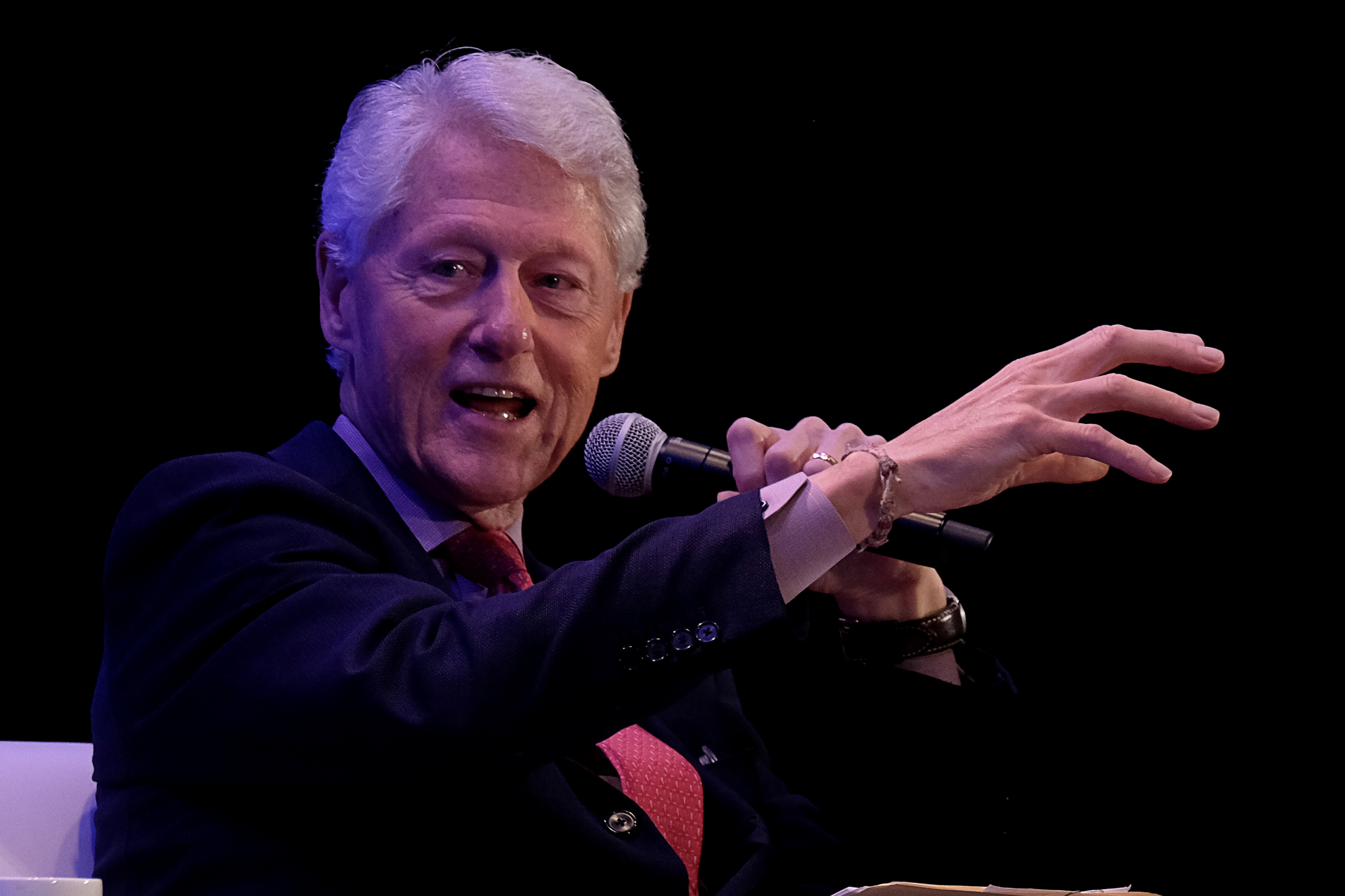 Former U.S. President Bill Clinton attends a meeting of the Clinton Global Initiative (CGI) Action Network in San Juan, Puerto Rico February 18, 2020.  REUTERS/Ricardo Arduengo
