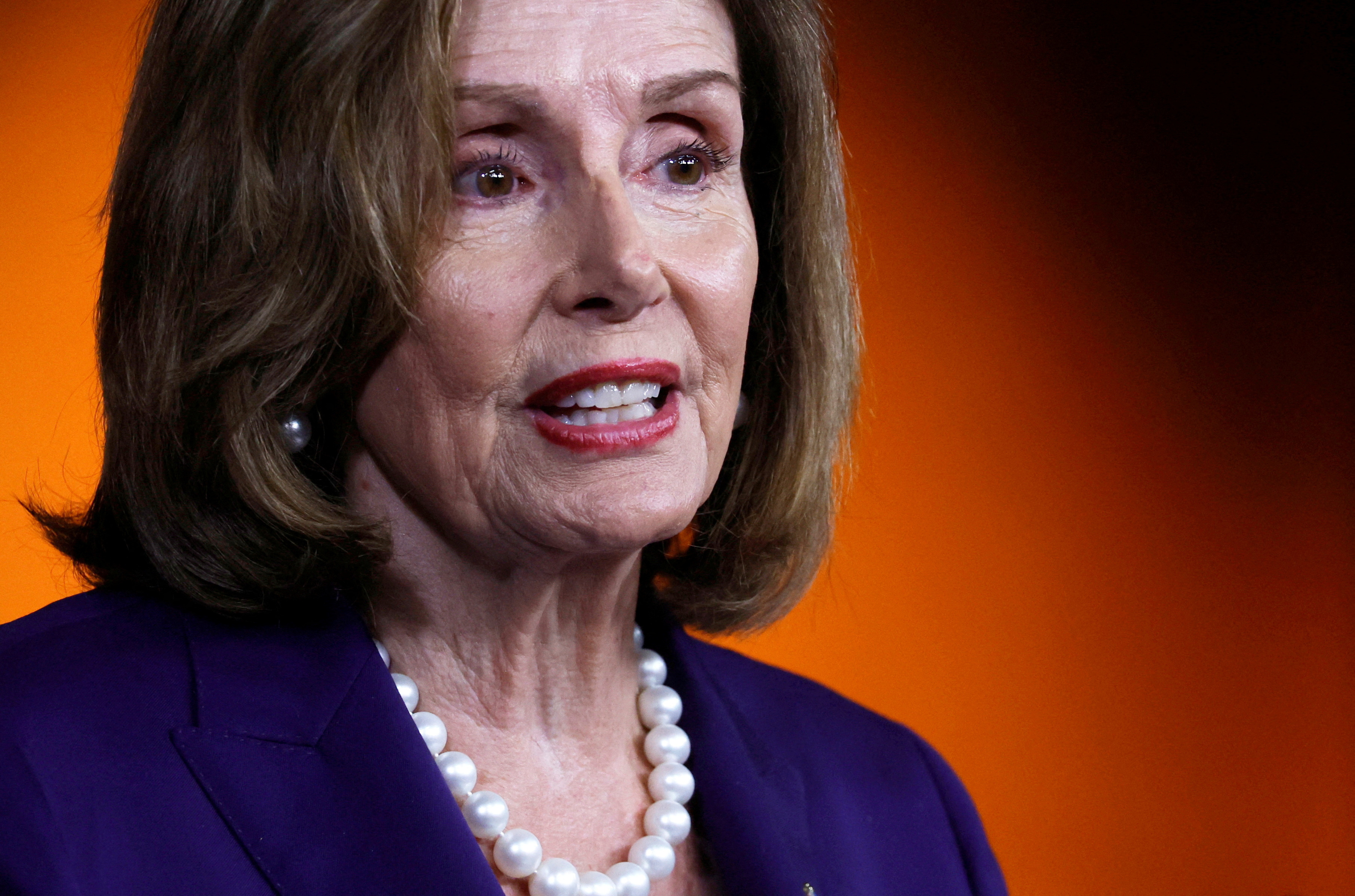 U.S. House Speaker Nancy Pelosi holds news conference on Capitol Hill in Washington