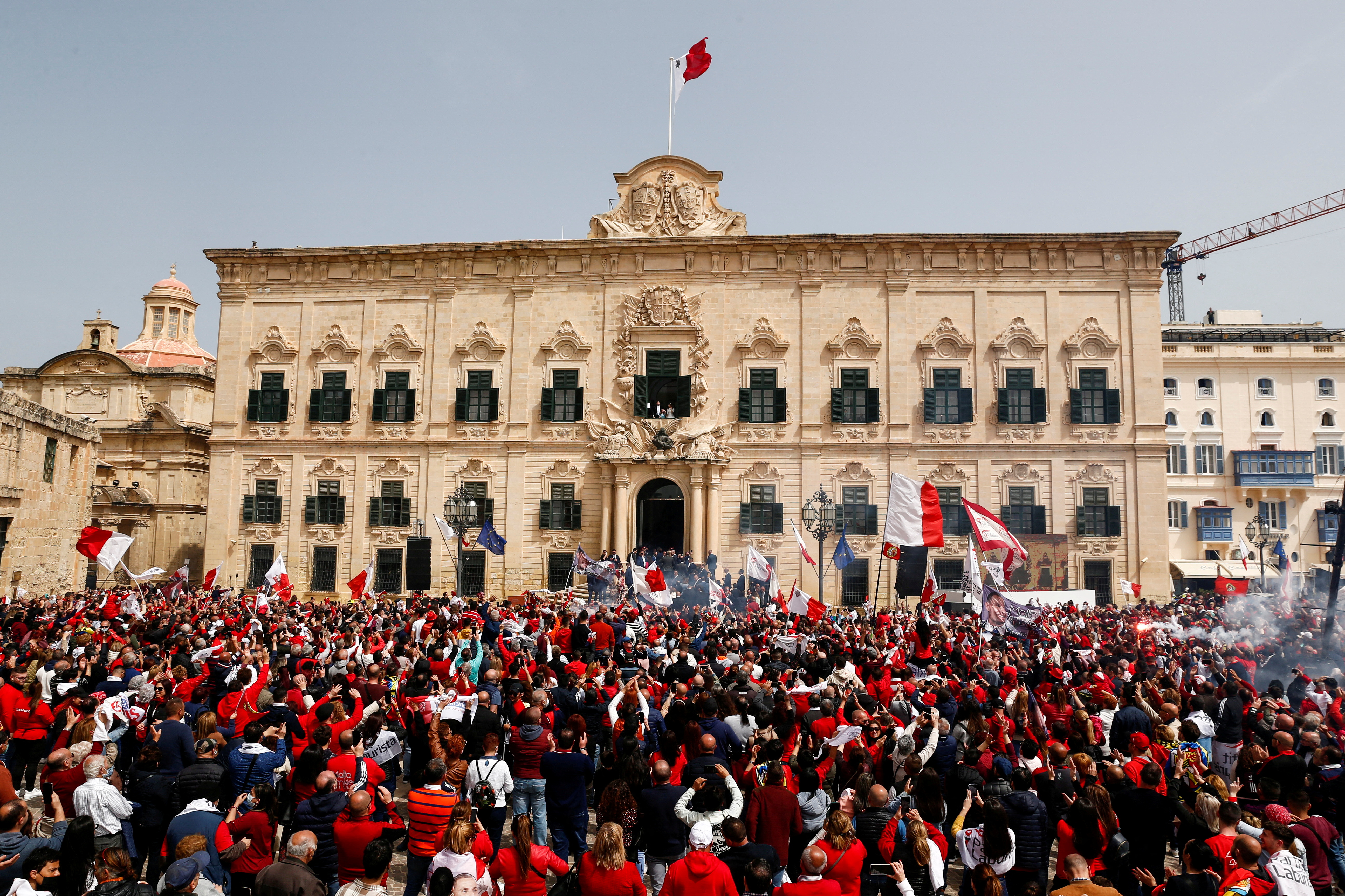 Robert Abela sworn-in for another term as Prime Minister of Malta, in Valletta