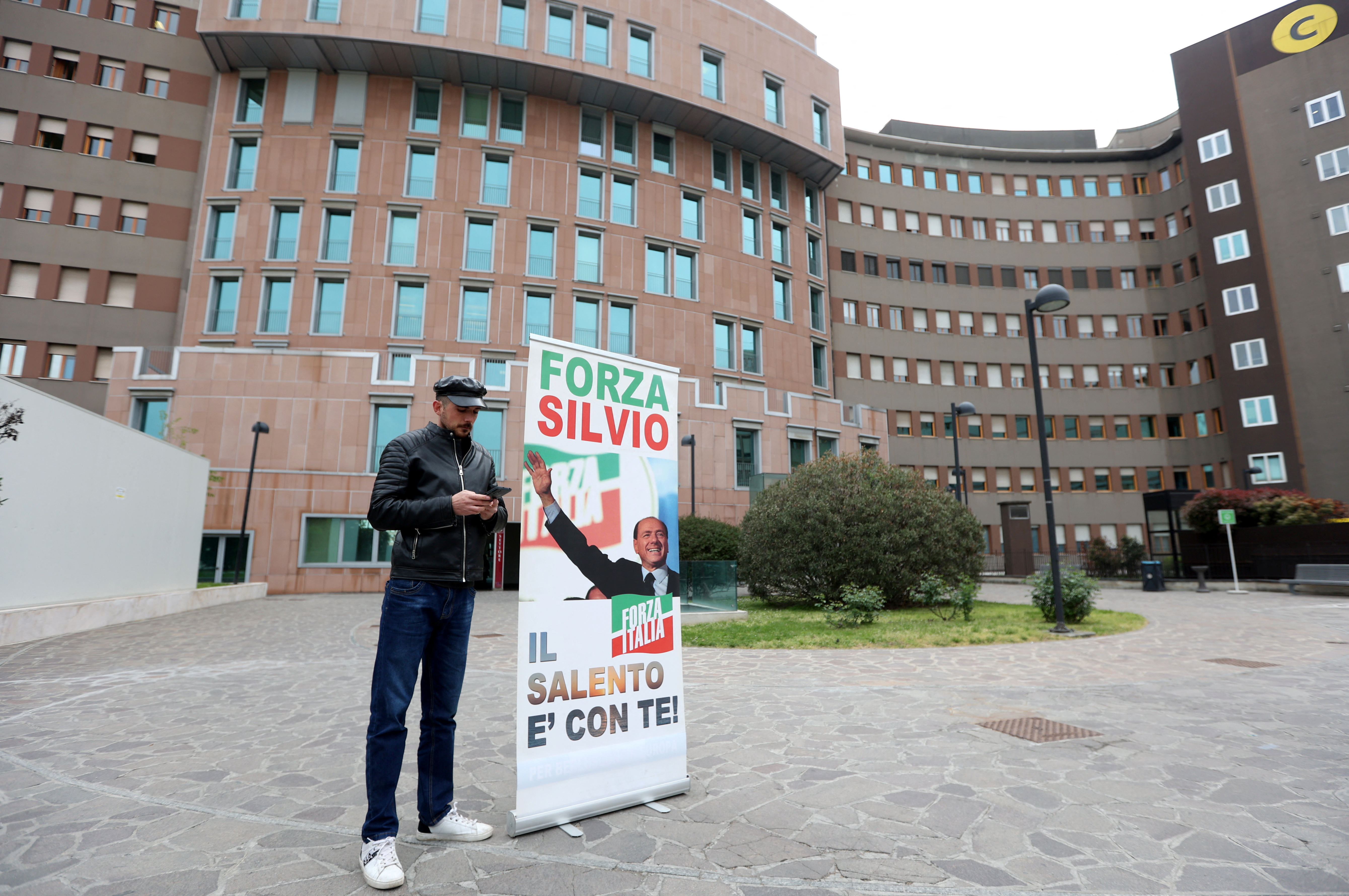 Former Italian PM Berlusconi is hospitalised, in Milan