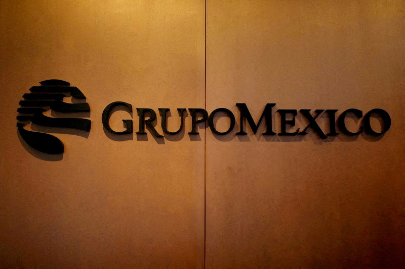 Grupo Mexico logo in Mexico City, Mexico, Aug. 8, 2017.