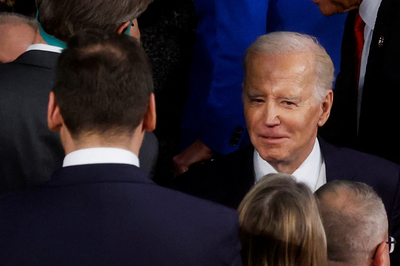 U.S. President Joe Biden arrives to deliver State of the Union address at the U.S. Capitol in Washington