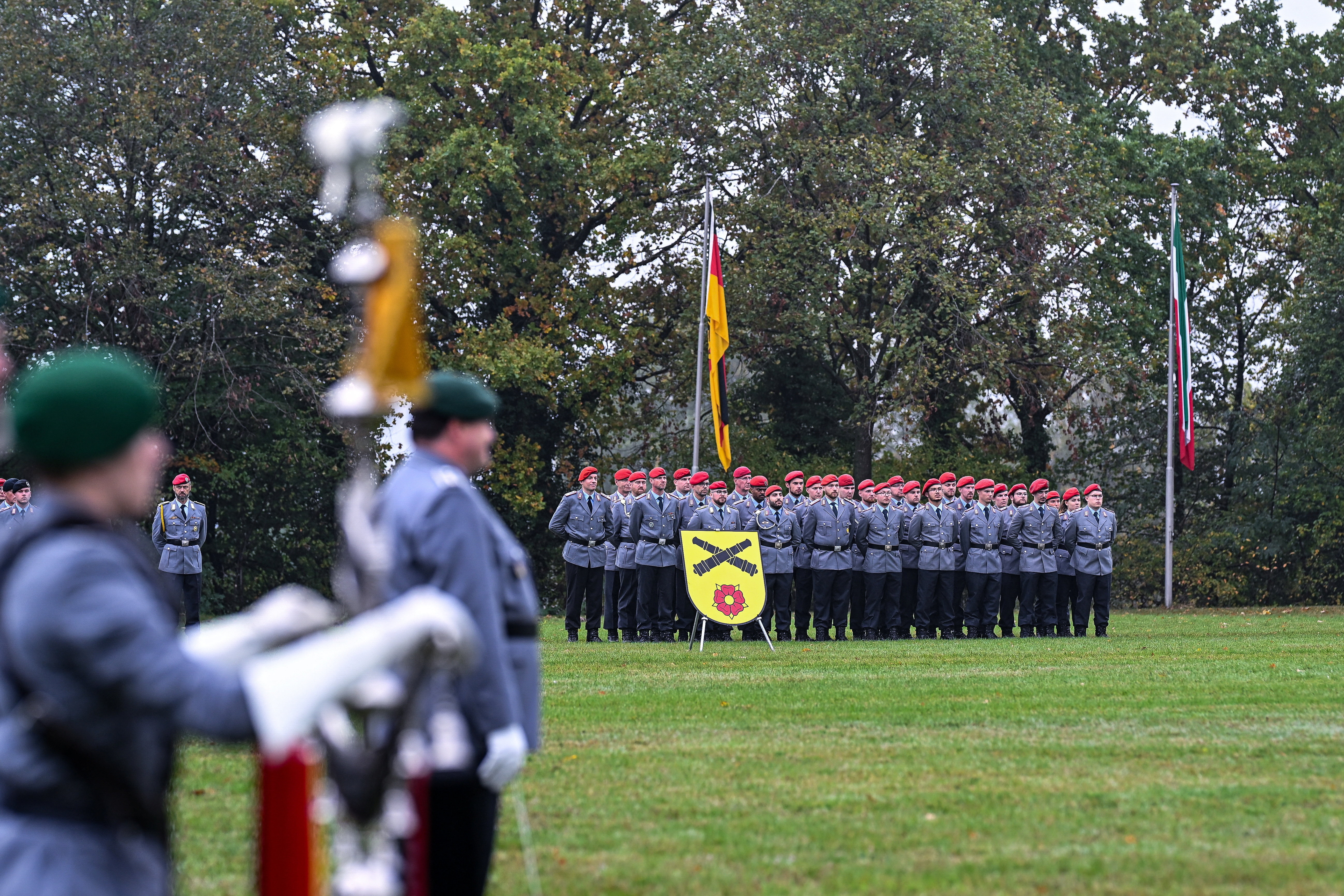 German army Bundeswehr establishes Artillery Battalion 215 for the 21st Armored Brigade in Augustdorf