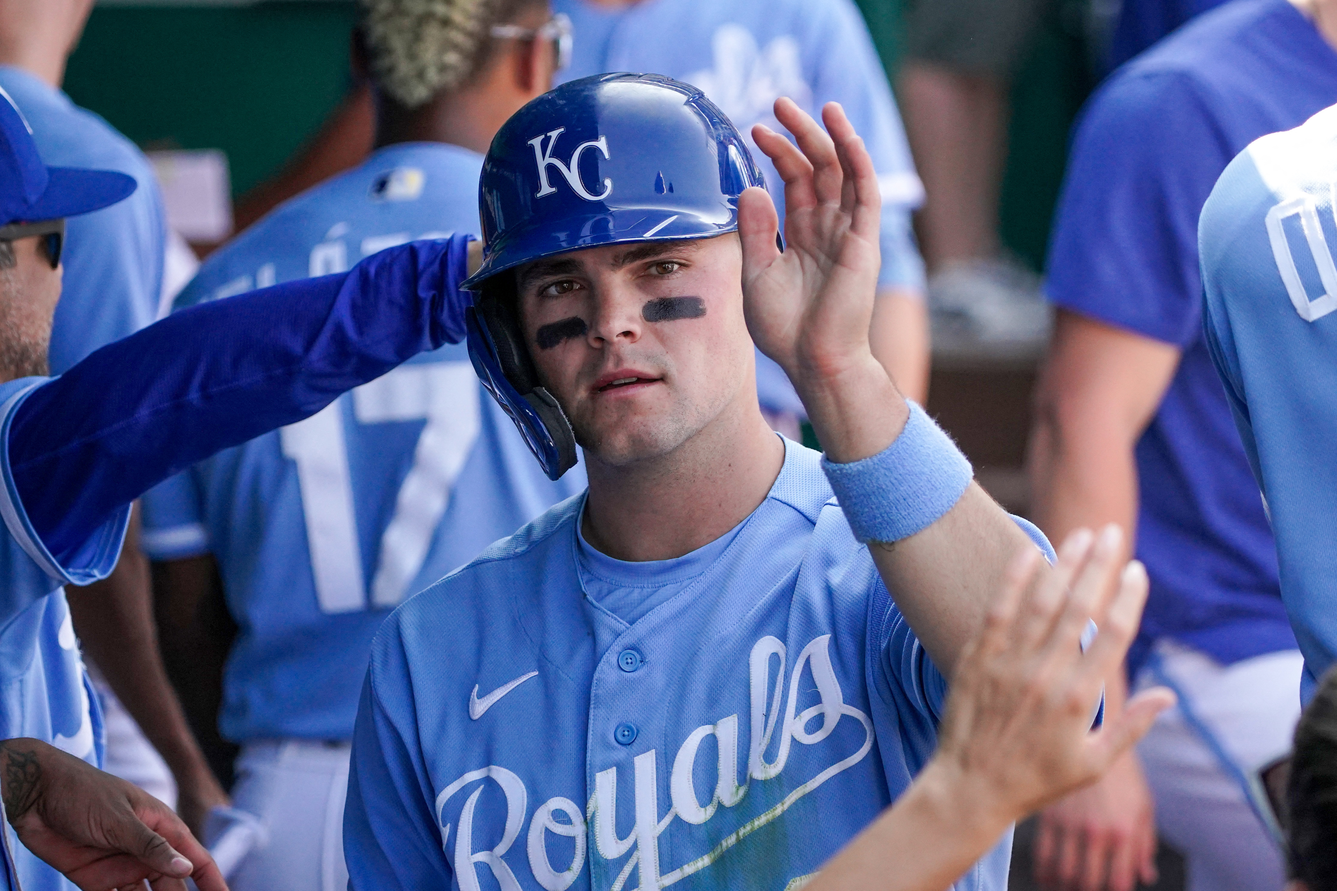 Kansas City Royals Steal Your Base Blue Athletic T-Shirt