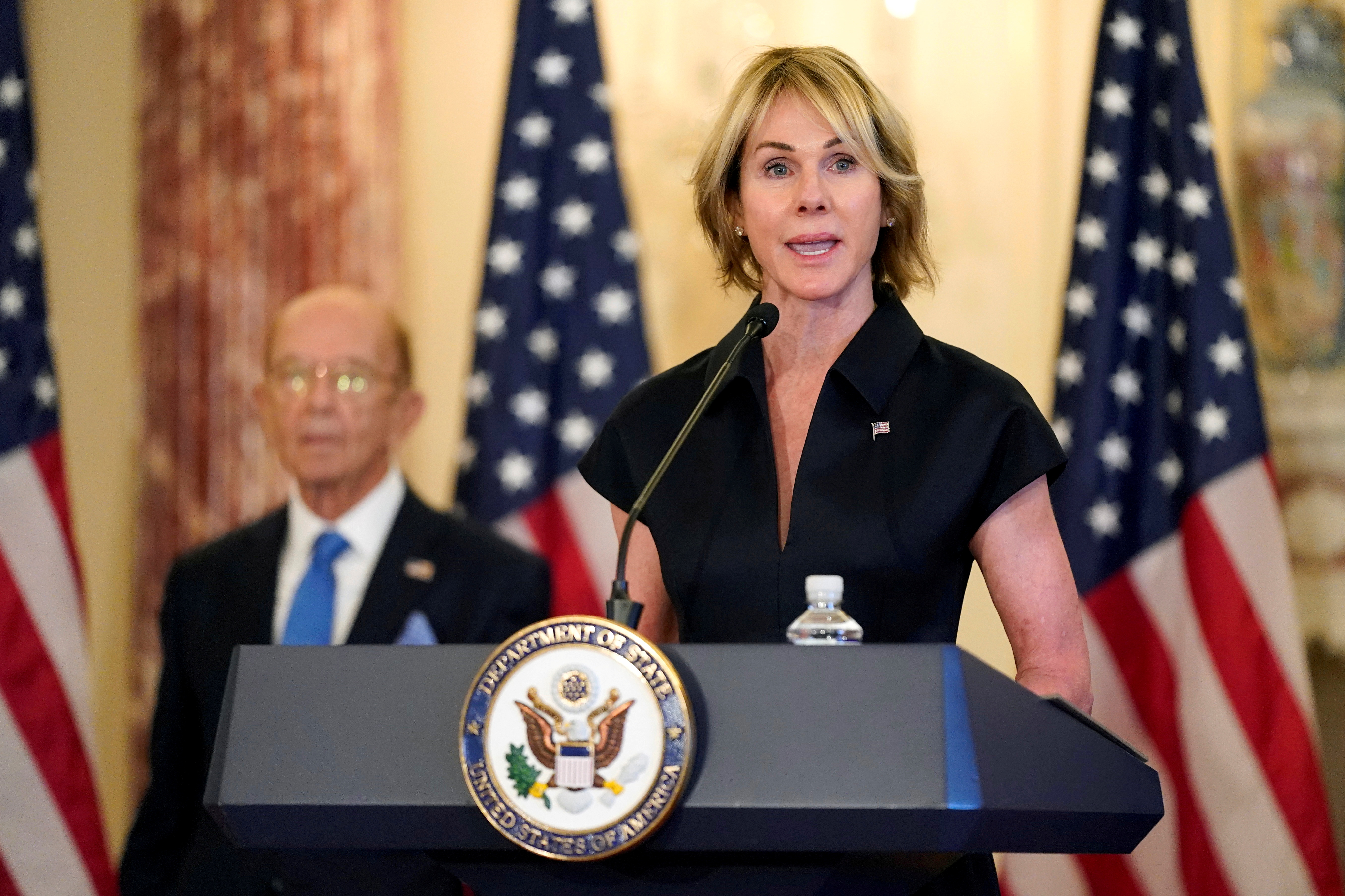 U.S. Ambassador to the United Nations Kelly Craft during a news conference