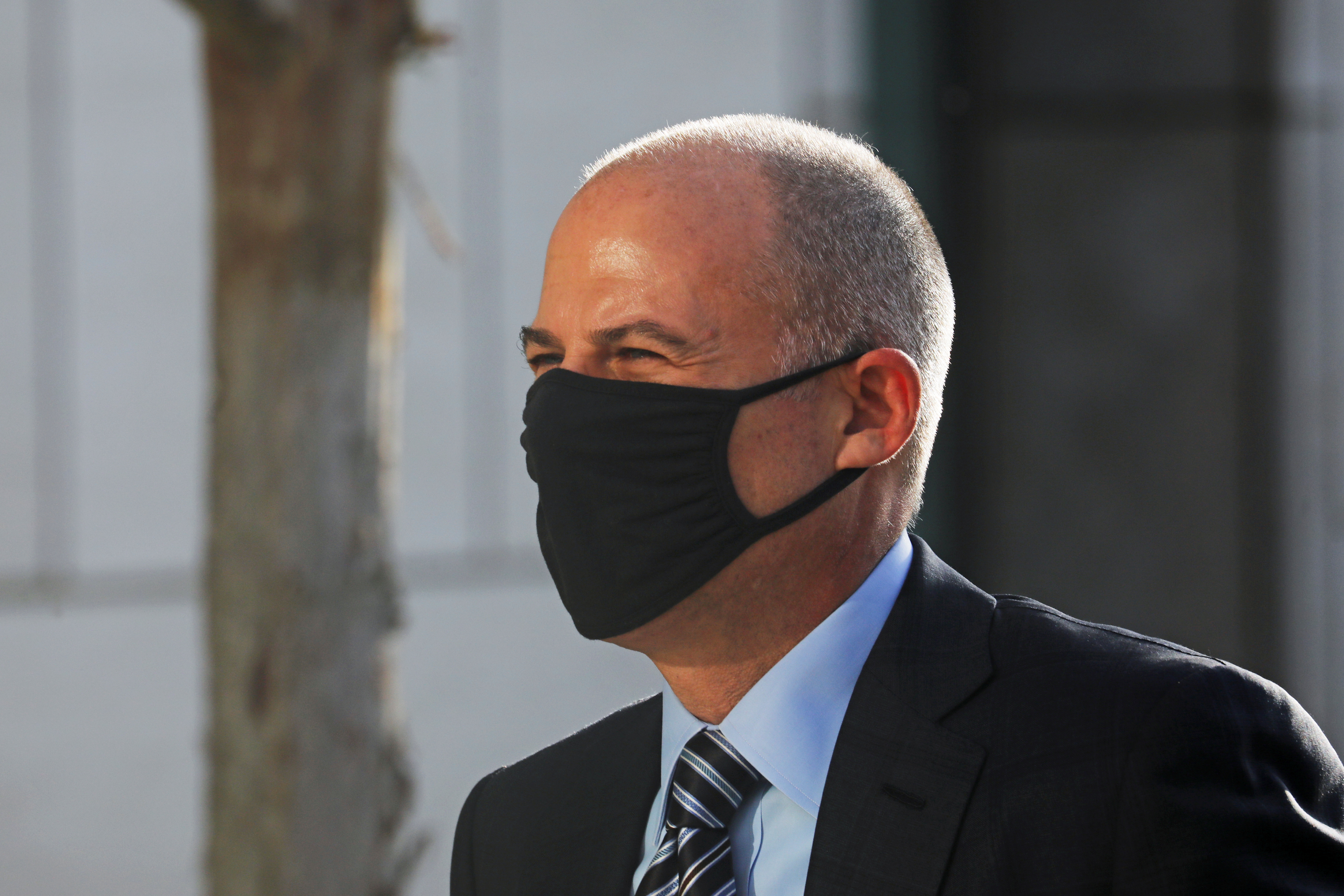 Attorney Michael Avenatti arrives for the opening of his trial on charges of cheating his clients out of settlement money, at the United States Courthouse in Santa Ana
