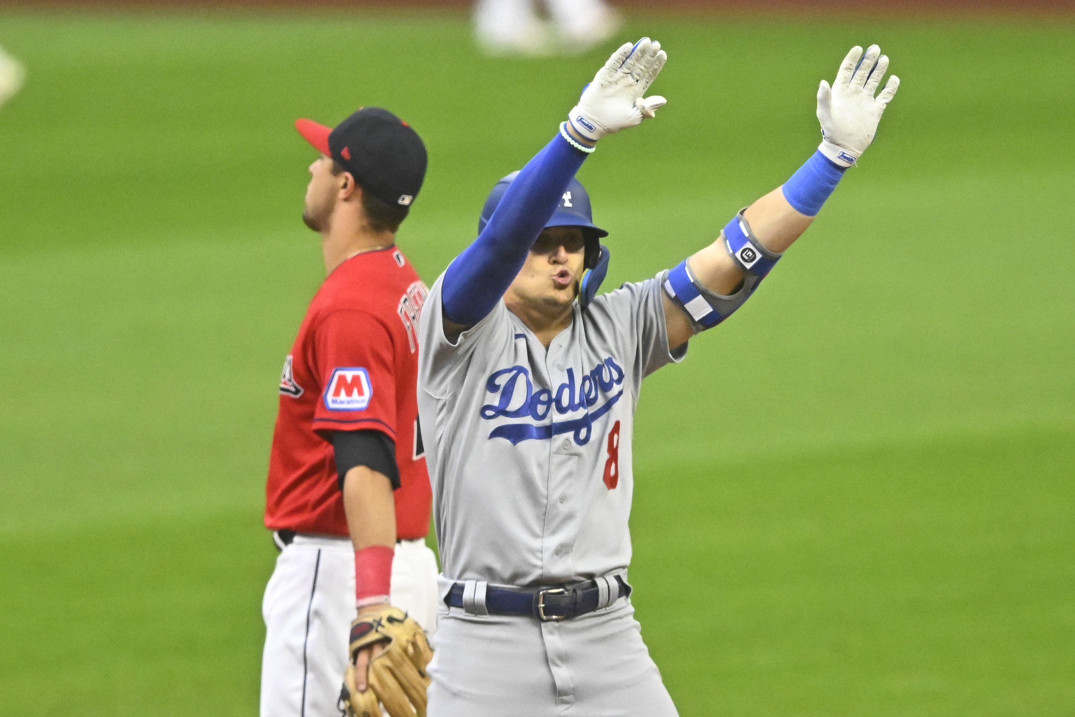 Dodgers-Guardians suspended by rain after 2 innings, set to resume Thursday  with LA up 3-1 - The San Diego Union-Tribune