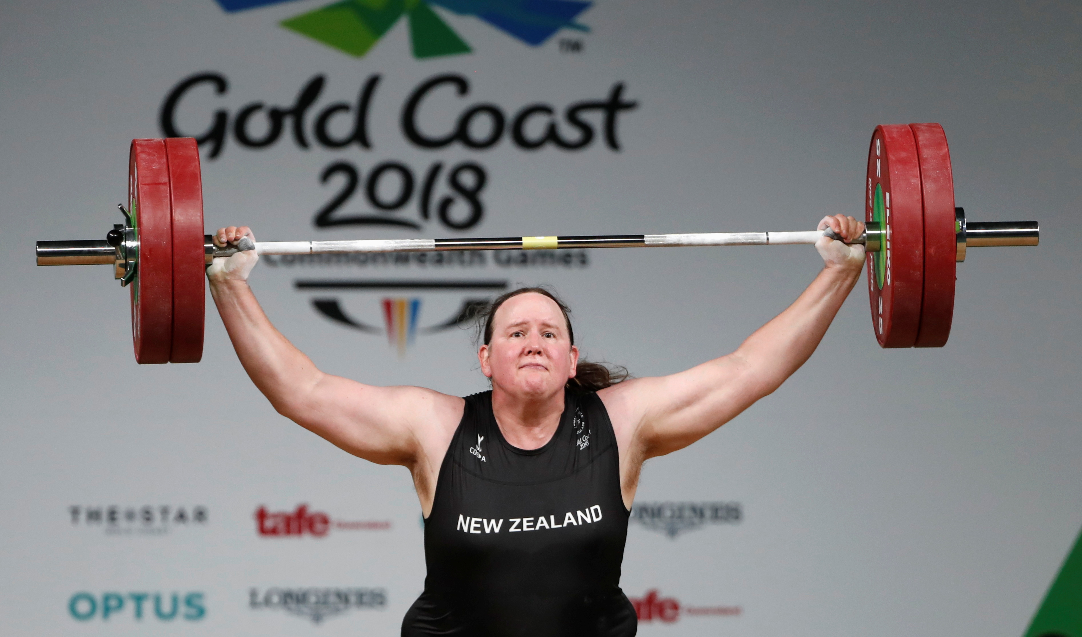 Weightlifting - Gold Coast 2018 Commonwealth Games - Women's +90kg - Final - Carrara Sports Arena 1 - Gold Coast, Australia - April 9, 2018. Laurel Hubbard of New Zealand competes. REUTERS/Paul Childs 