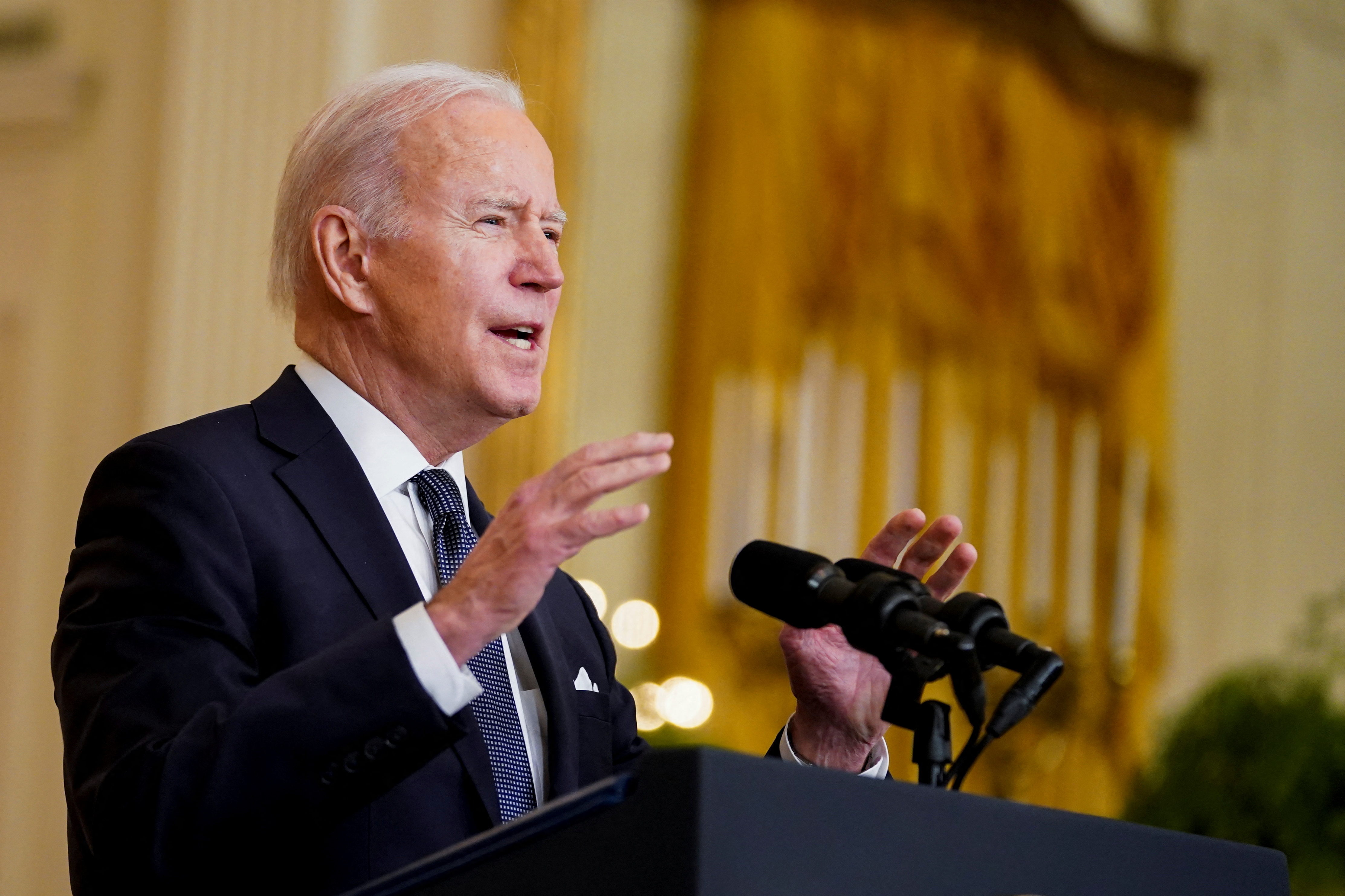 U.S. President Biden speaks about situation in Russia and Ukraine, in Washington