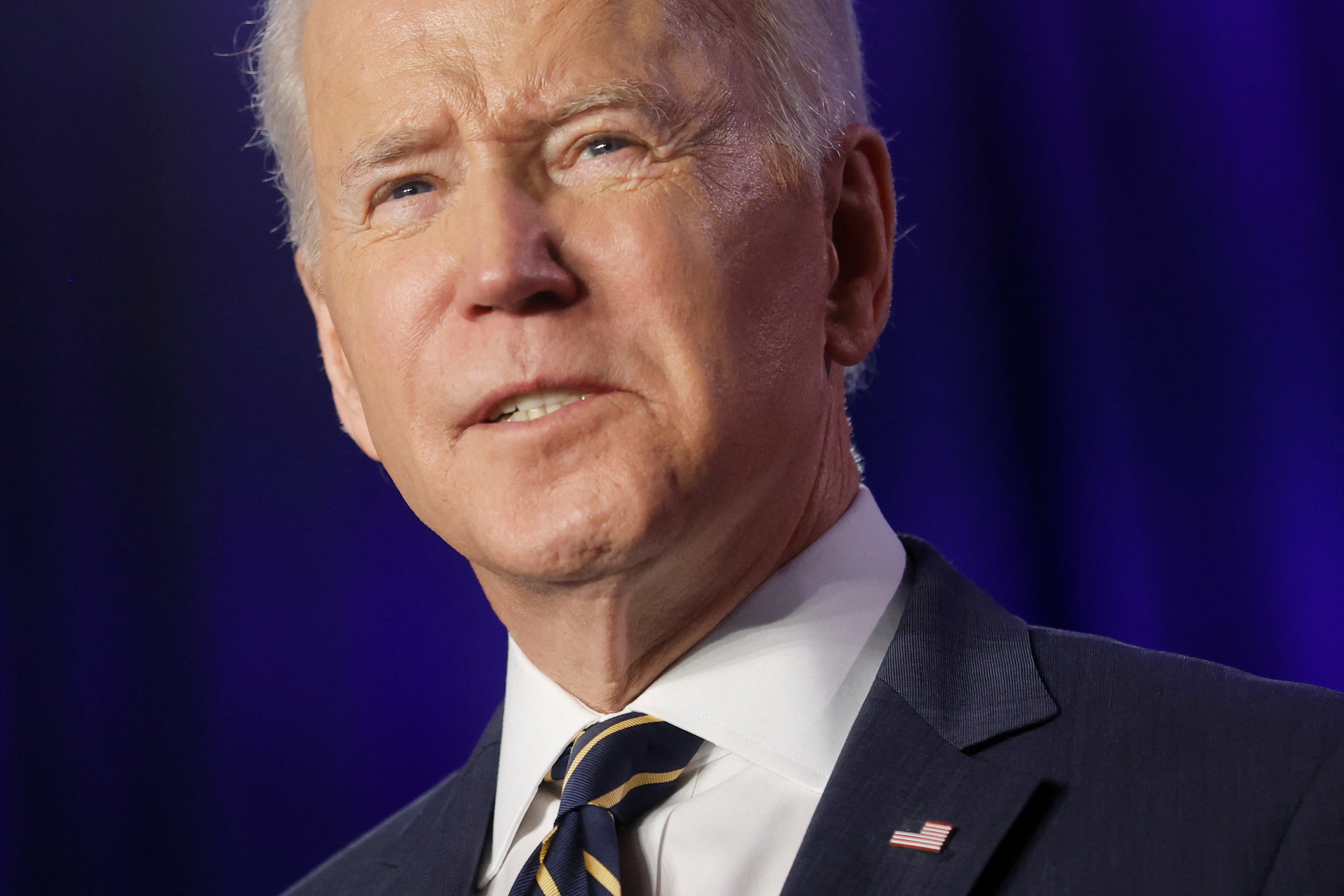 U.S. President Joe Biden delivers remarks at the House Democratic Caucus Issues Conference in Philadelphia