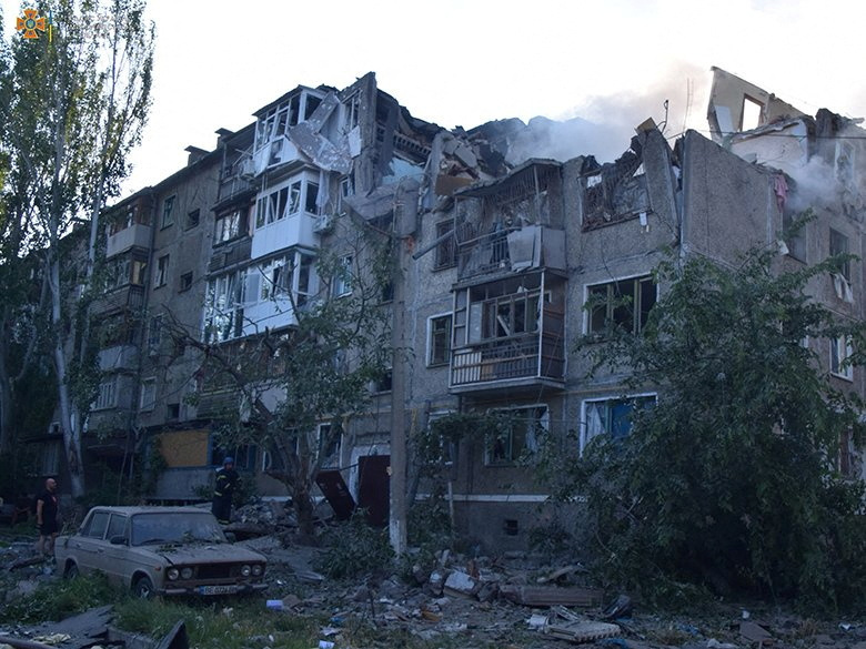 Russia's attack on Ukraine continues, in Mykolaiv