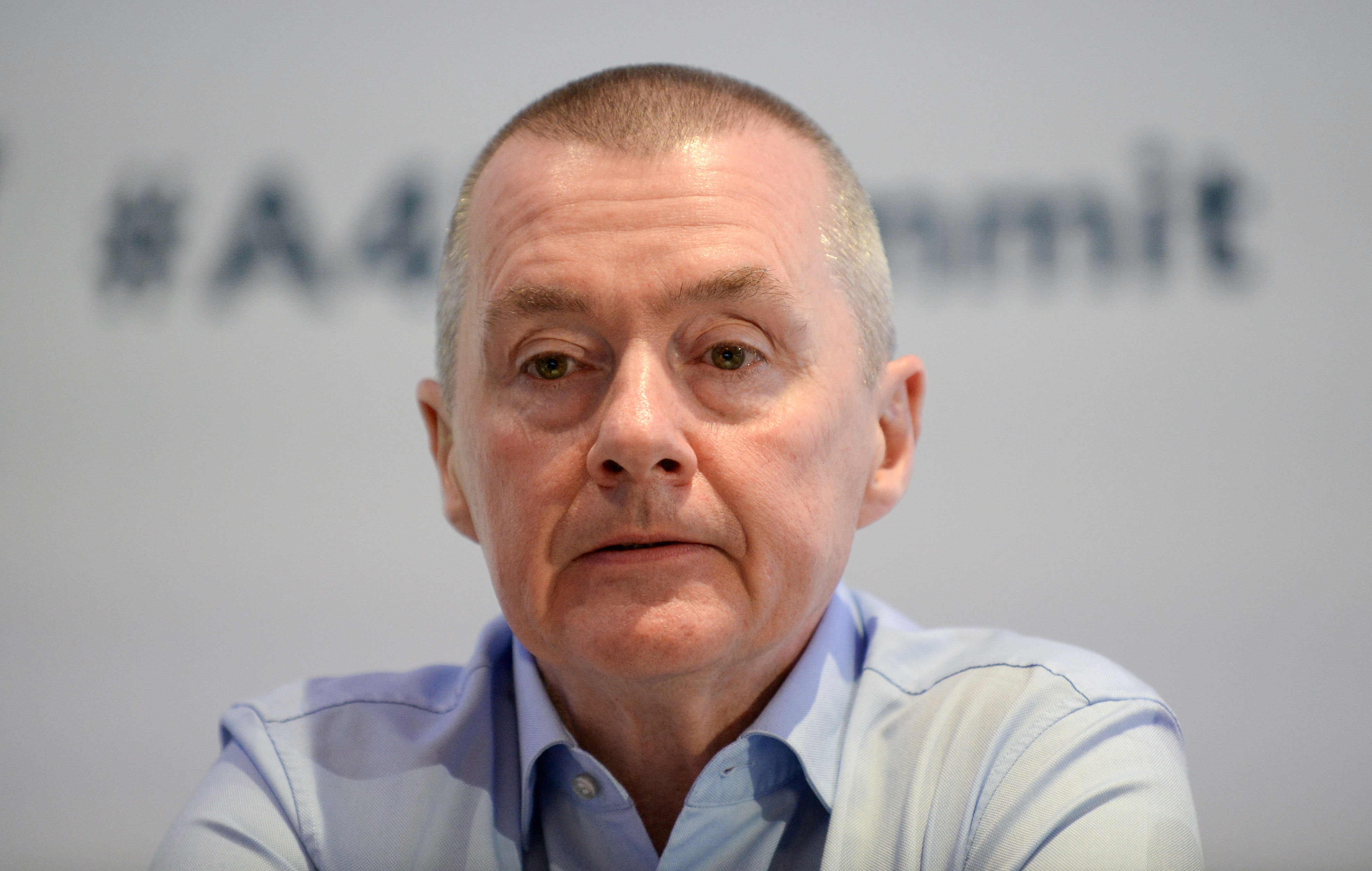 Willie Walsh, head of the International Air Transport Association, attends a meeting in Brussels, Belgium