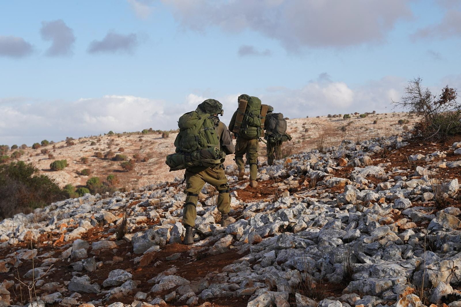 Israel releases pictures of members of the Israeli army taking part in an operation in southern Lebanon