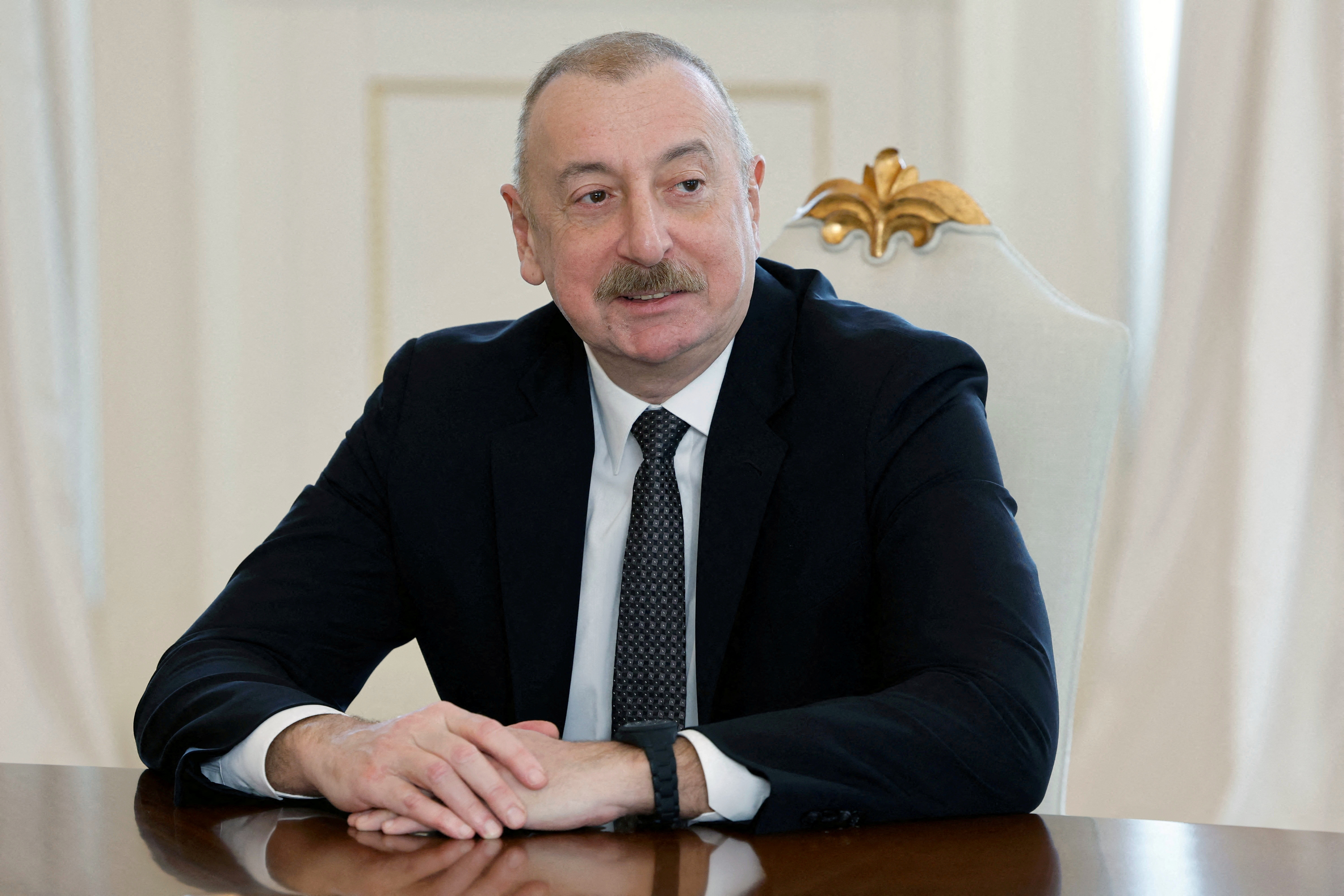 Azerbaijani President Aliyev in Baku