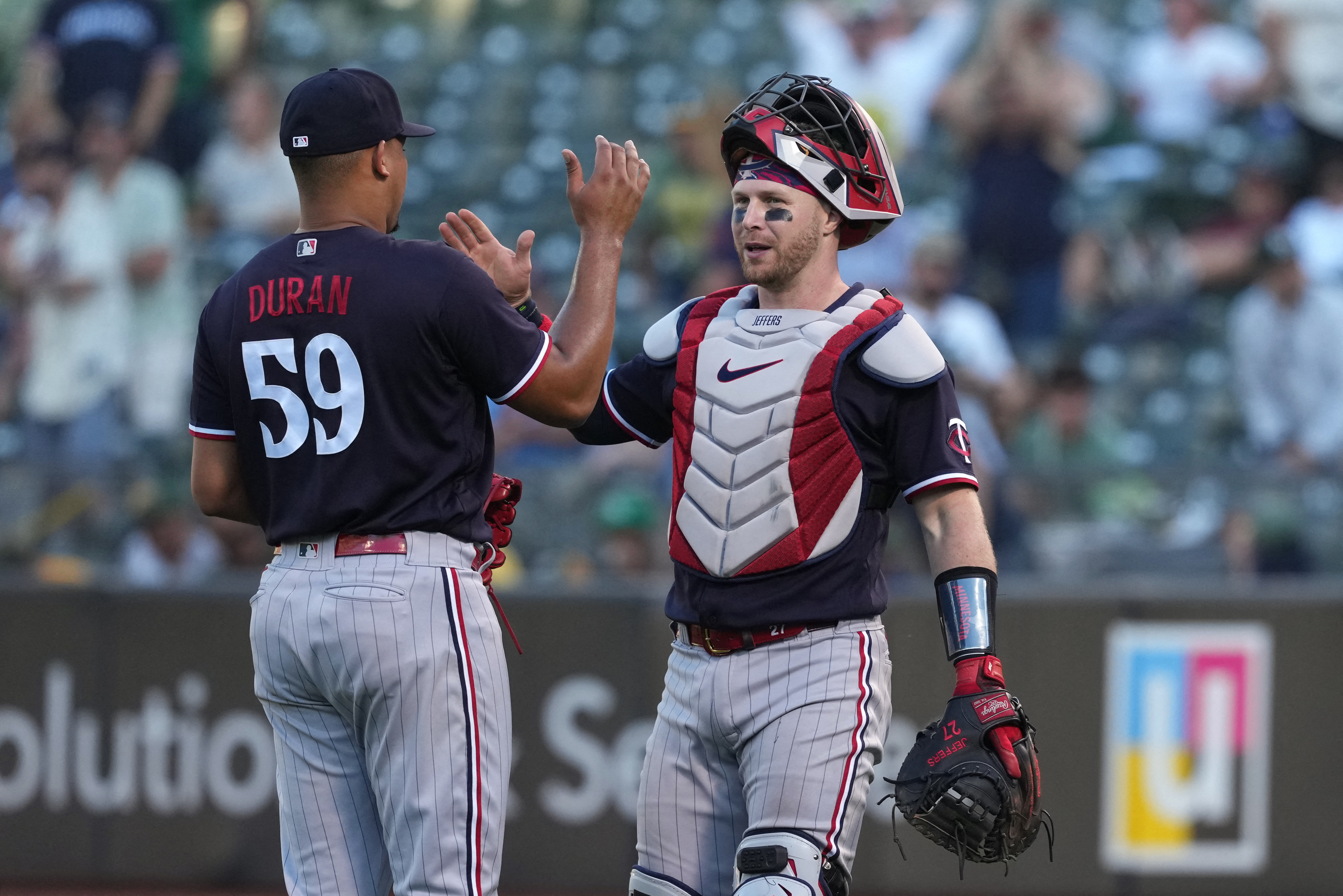 Oakland A's bats pound Twins All-Star pitcher but lose 8-7