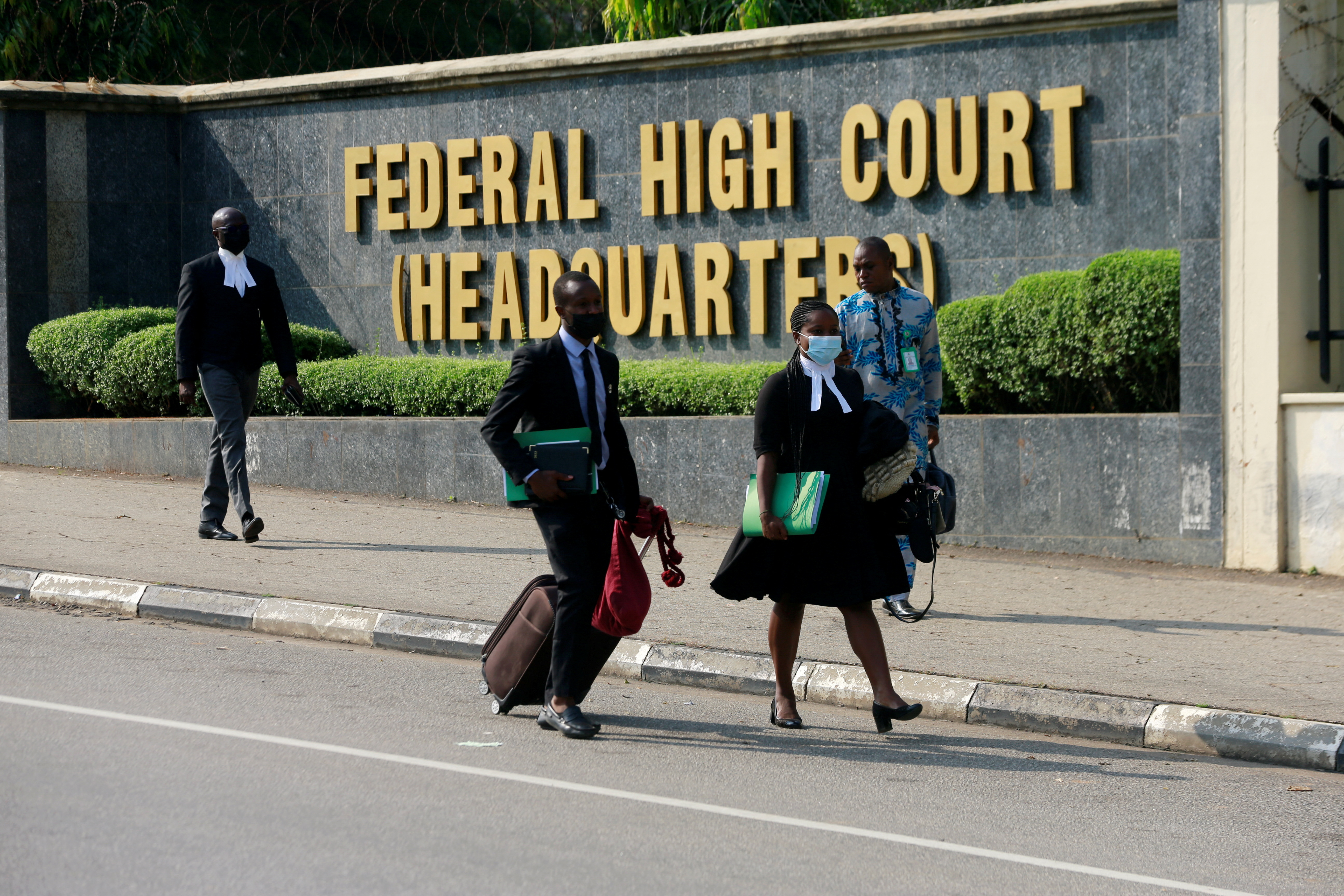 Trial of Nigerian separatist leader Nnamdi Kanu at Abuja court
