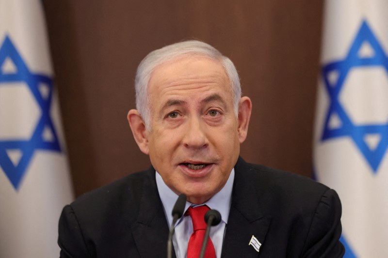 イスラエル首相、ハマス打倒の取り組み継続を表明　米上院で演説