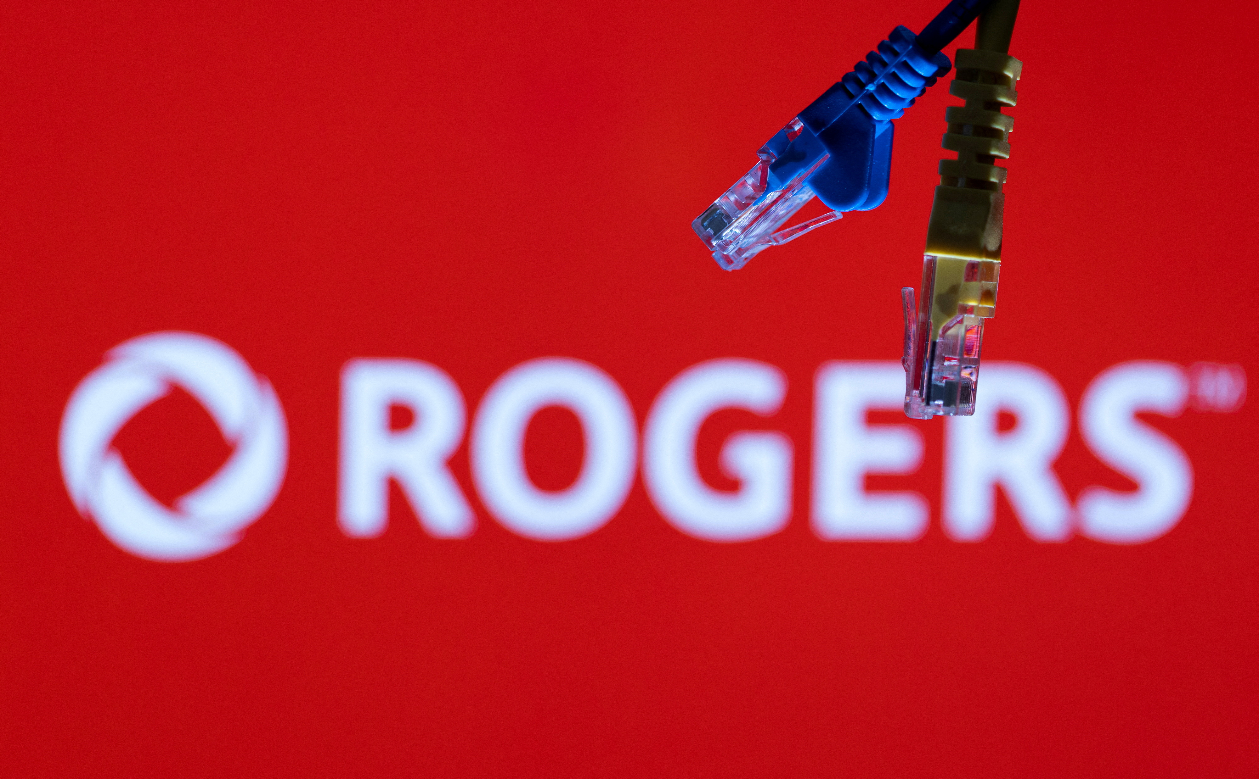 Illustration shows Rogers Communications logo