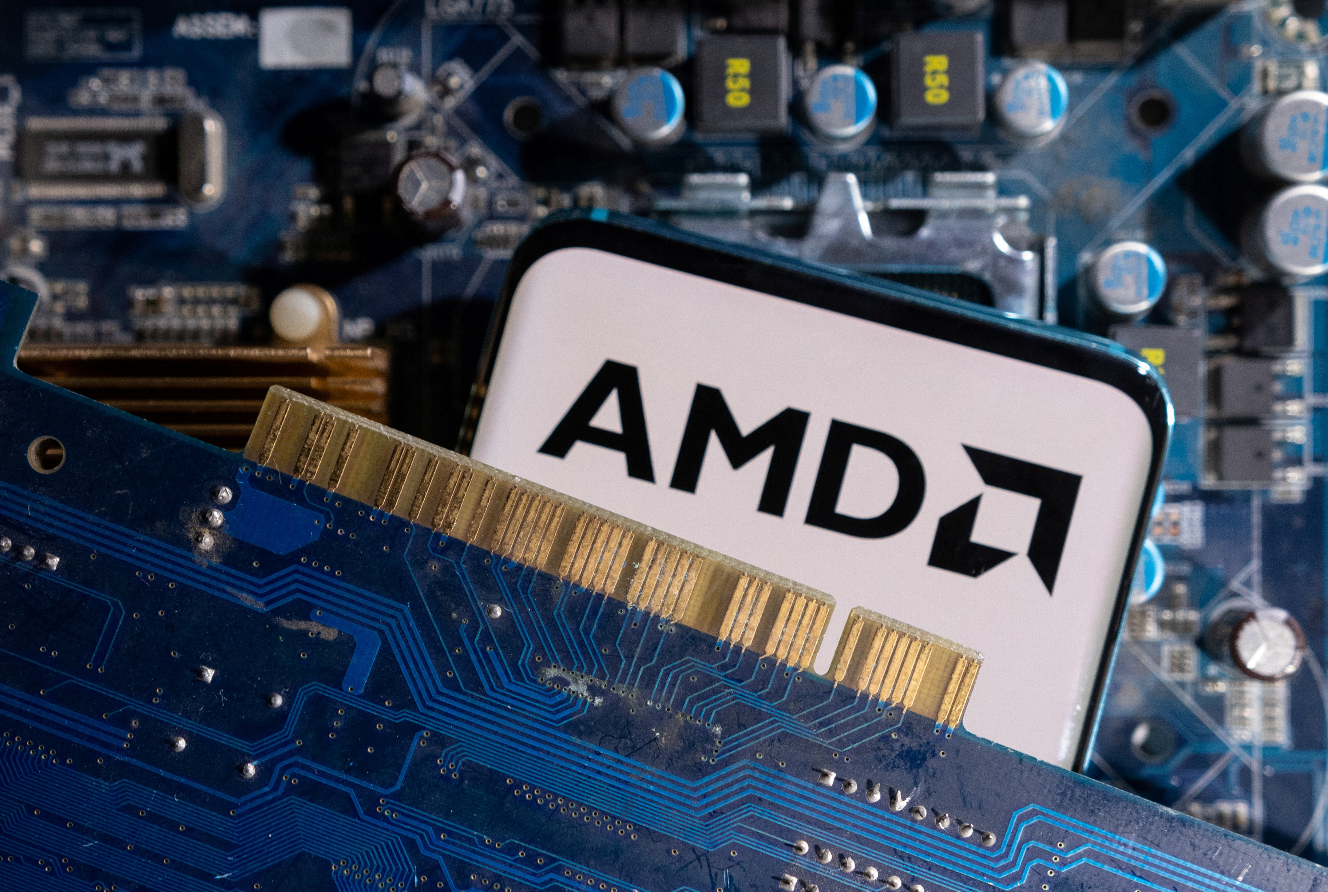 Illustration shows AMD logo