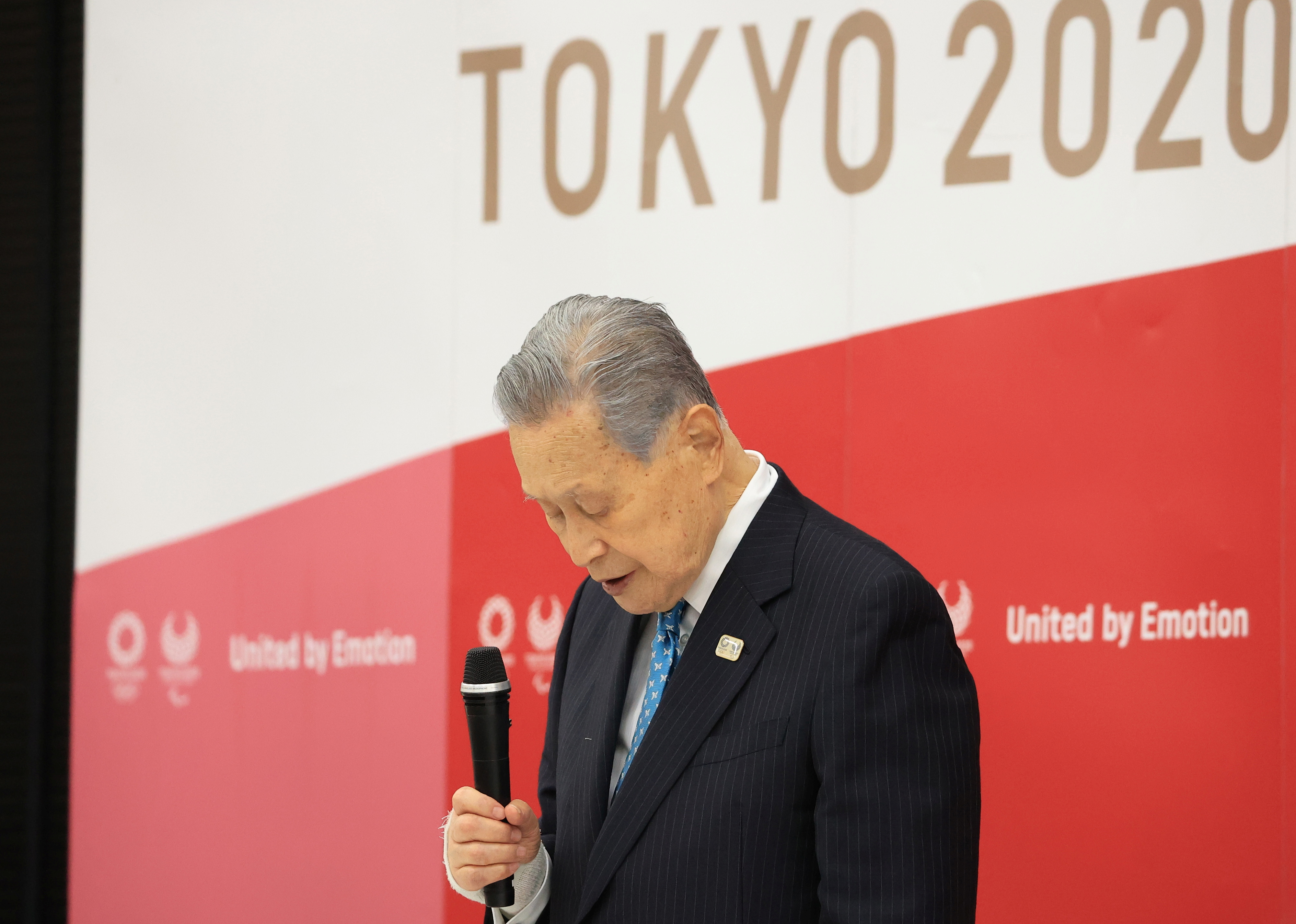 Tokyo 2020 Olympics organizing committee president Yoshiro Mori announces his resignation