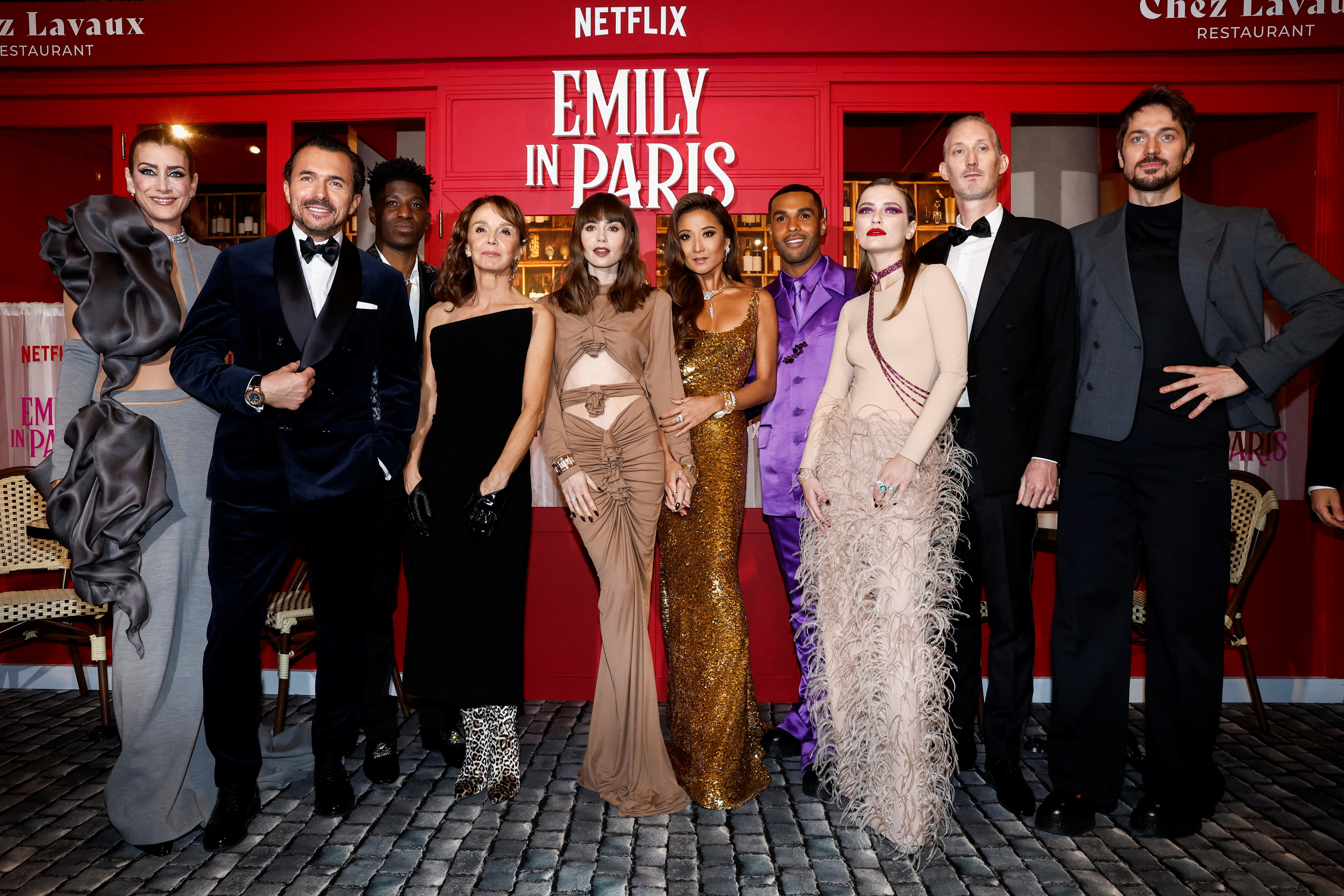 Netflix hit 'Emily in Paris' draws cast to French capital for
