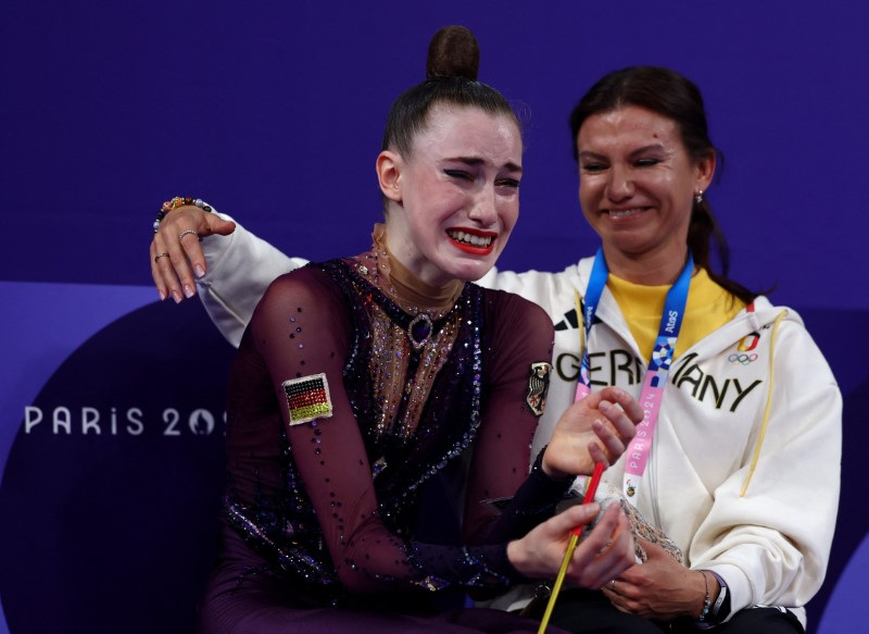 Germany's Varfolomeev wins individual rhythmic gymnastics allaround